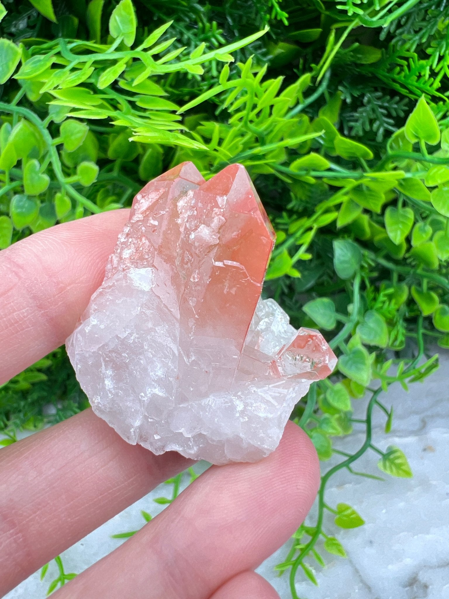 Red Healer (Hematoïde kwarts) cluster (4 cm) by KEY LIME STORE
