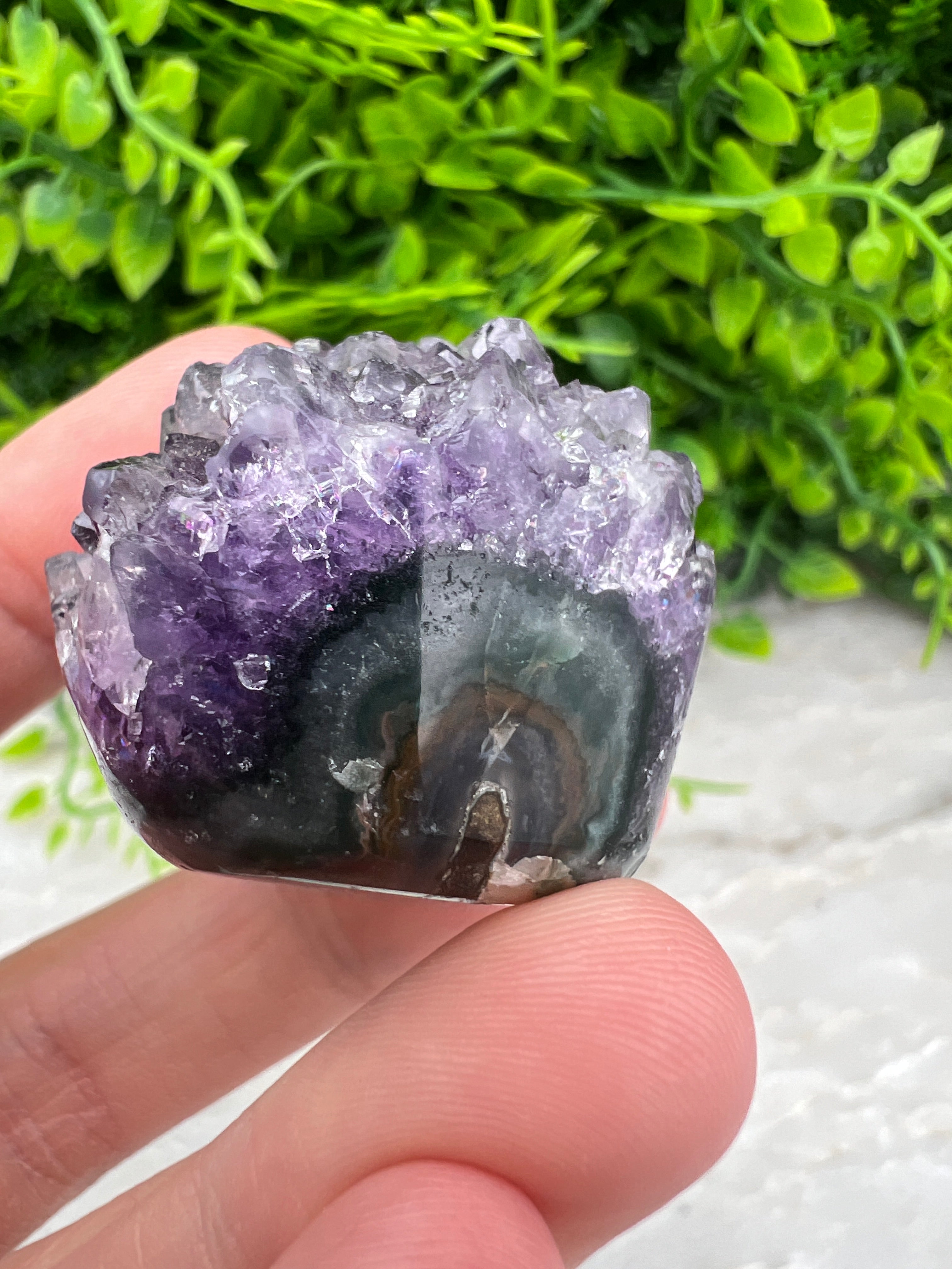 Amethist cluster gepolijst (3 cm)