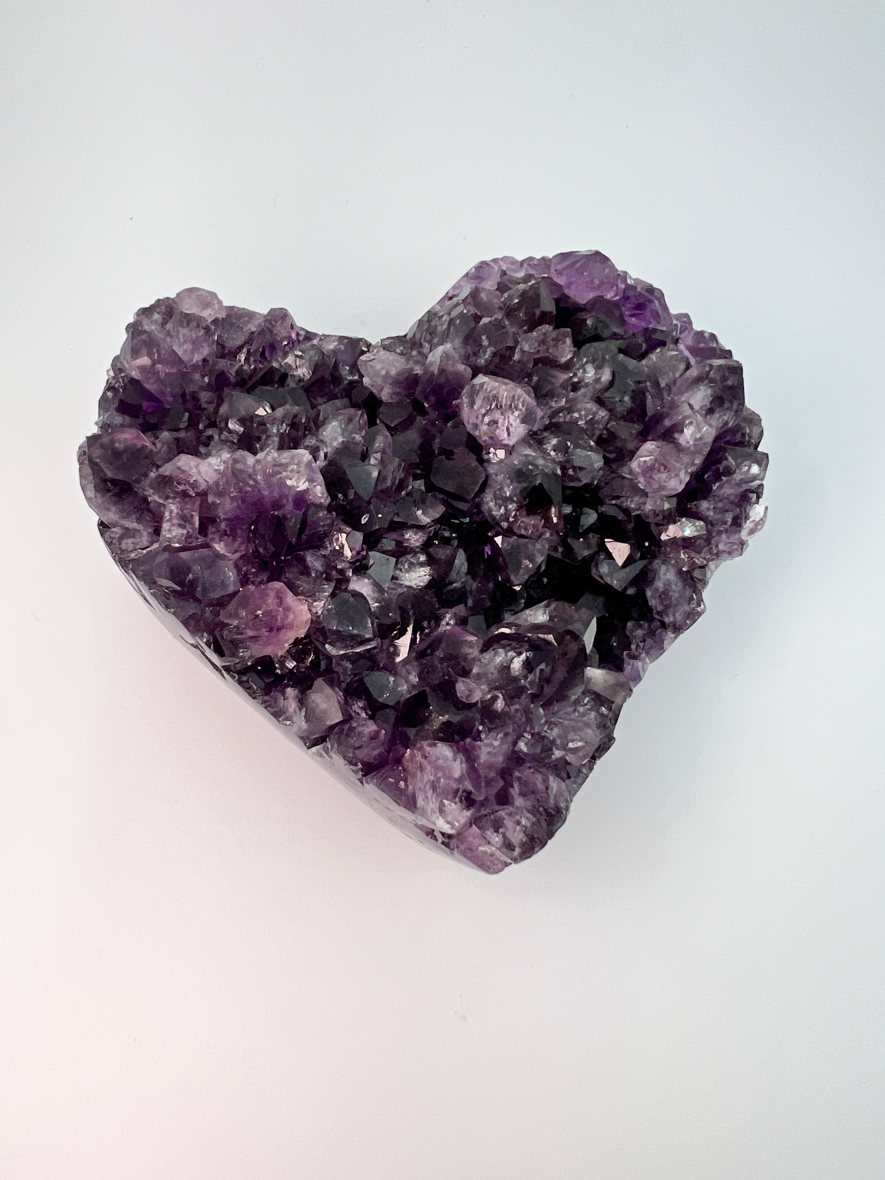 Groot amethist hart – hoge kwaliteit - 0.522 kg
