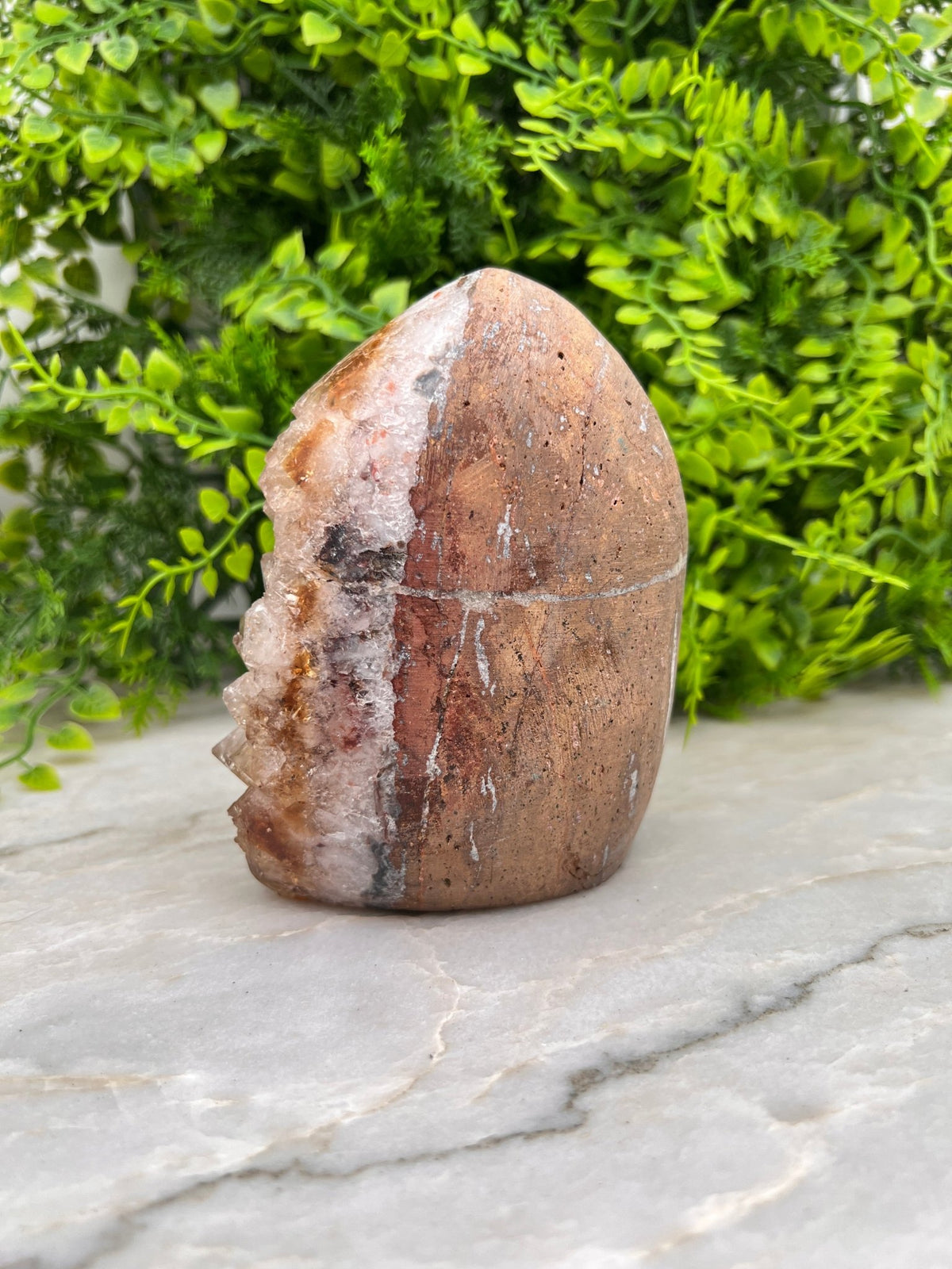 Citrien op Bergkristal cut base by KEY LIME STORE