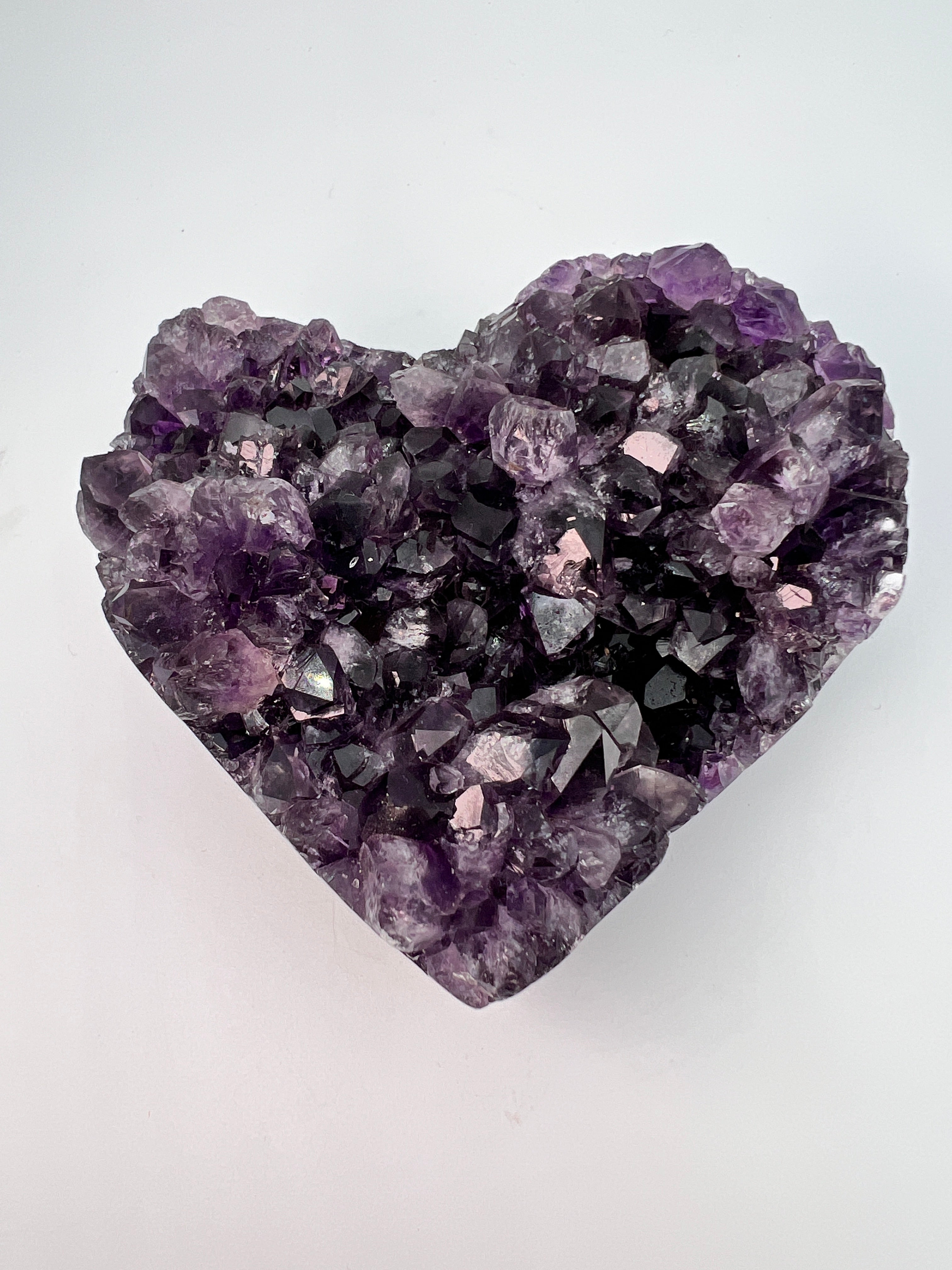 Groot amethist hart – hoge kwaliteit - 0.522 kg
