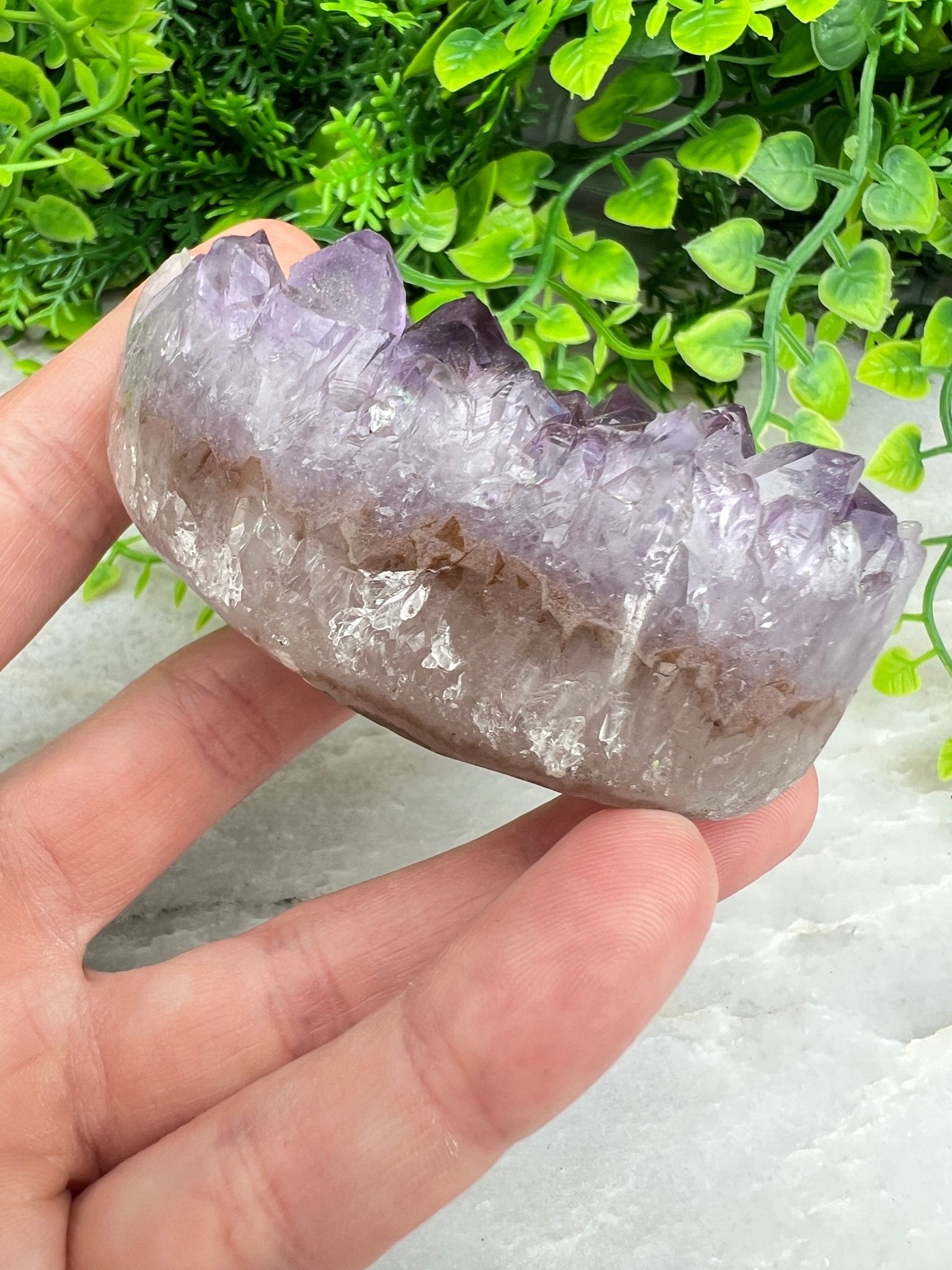 Rundum polierter Amethyst in Ellipsenform (6 cm) von KEY LIME STORE