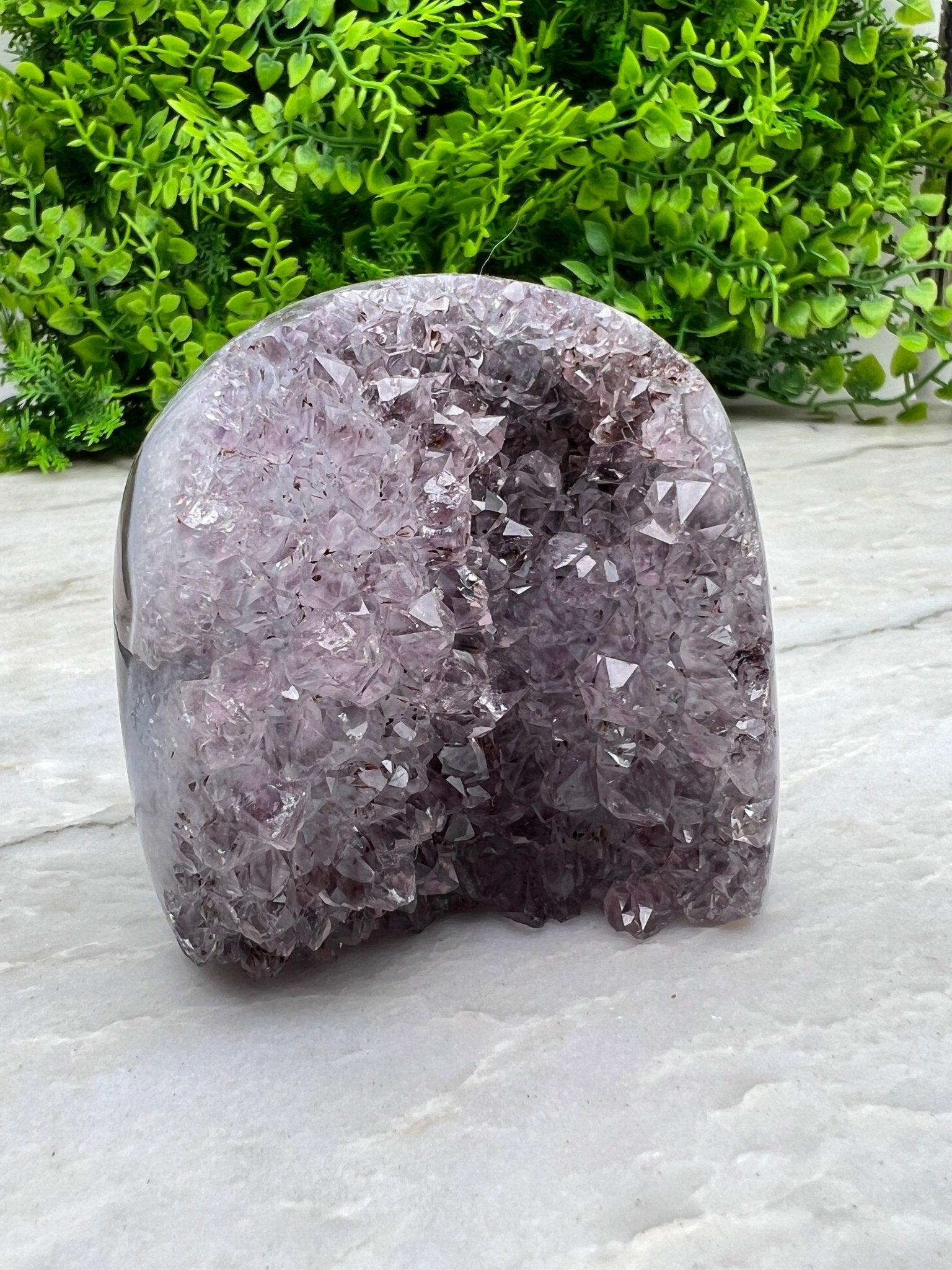 Agaat met Amethist cut base (420 gram) by KEY LIME STORE