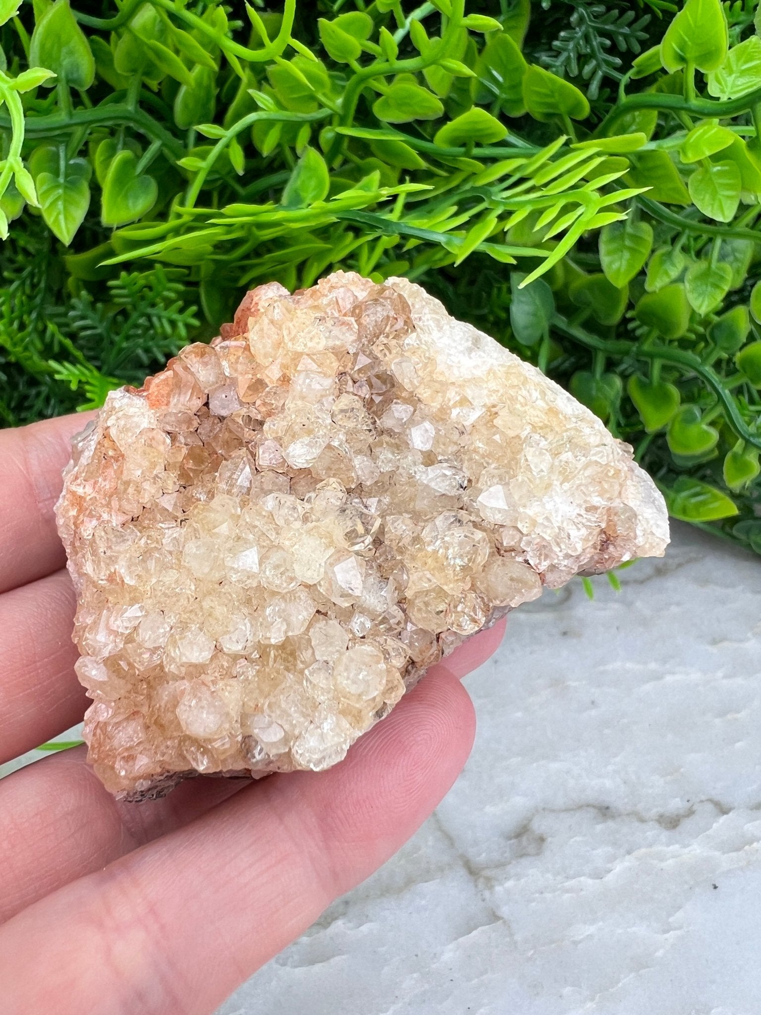 Citrin (gebrannter Amethyst) – Cluster (6 cm) von KEY LIME STORE