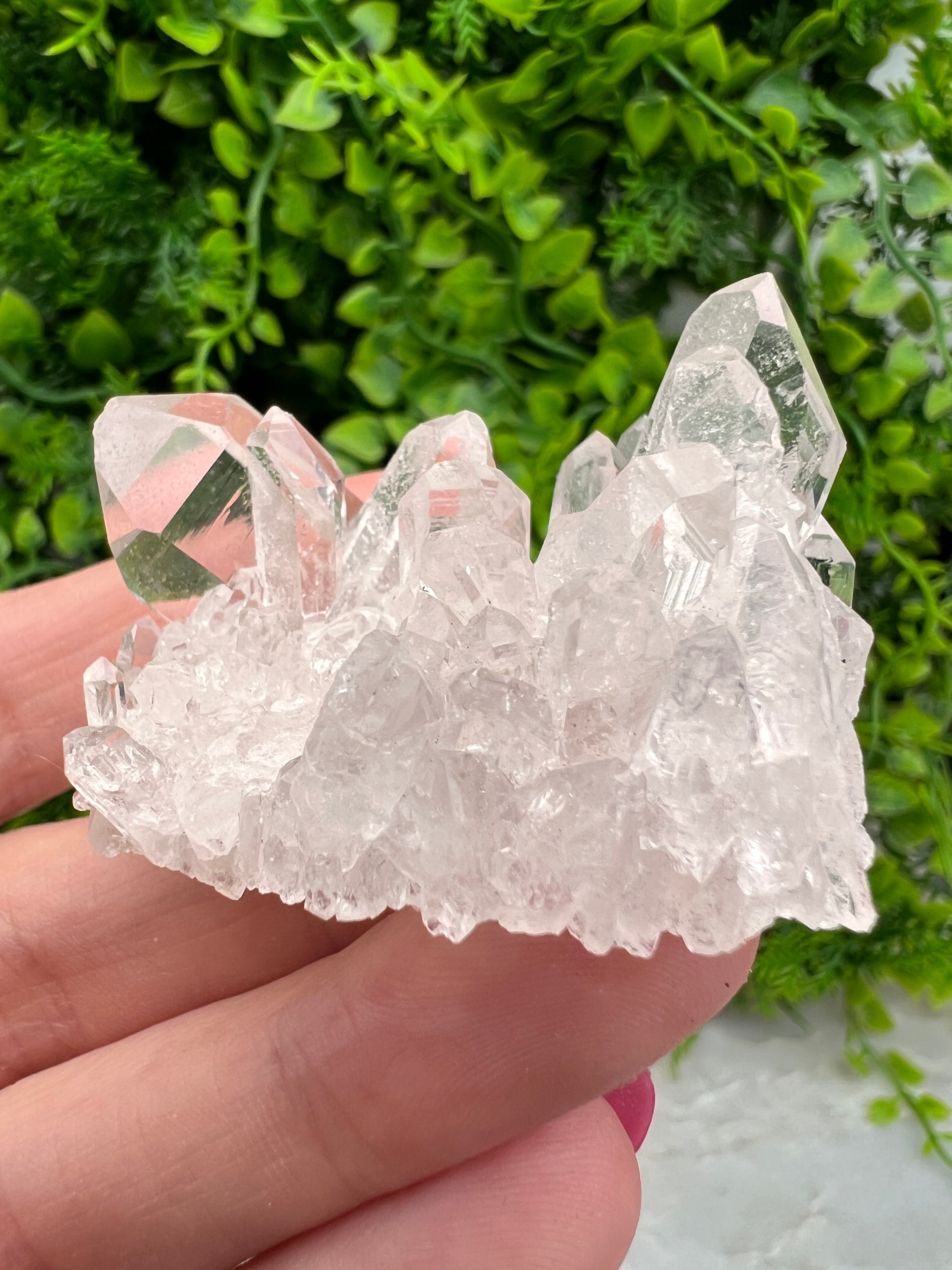 Zeer helder Bergkristal cluster (5 cm)