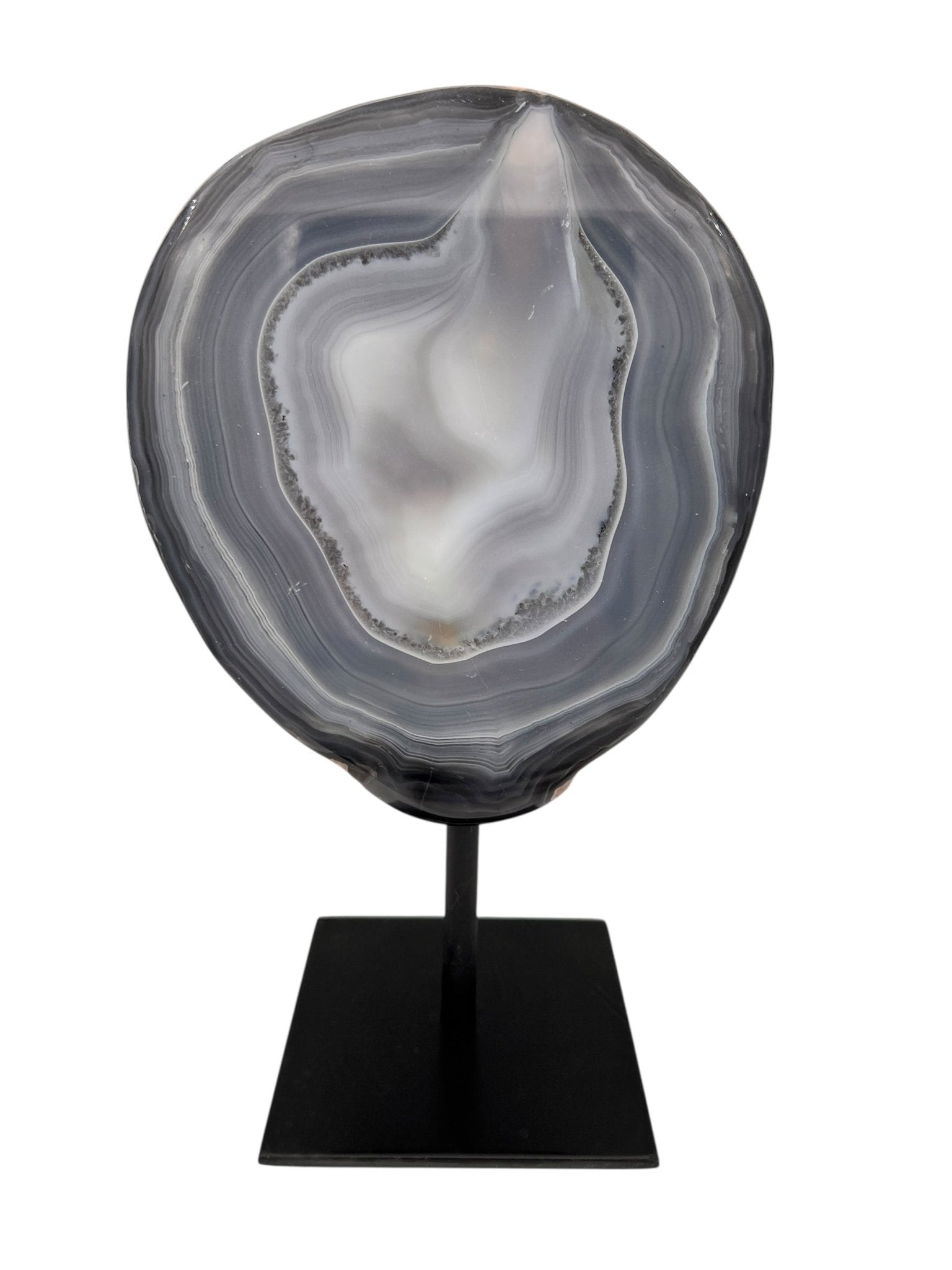 Halve agaat op standaard 2.490 kg by KEY LIME STORE