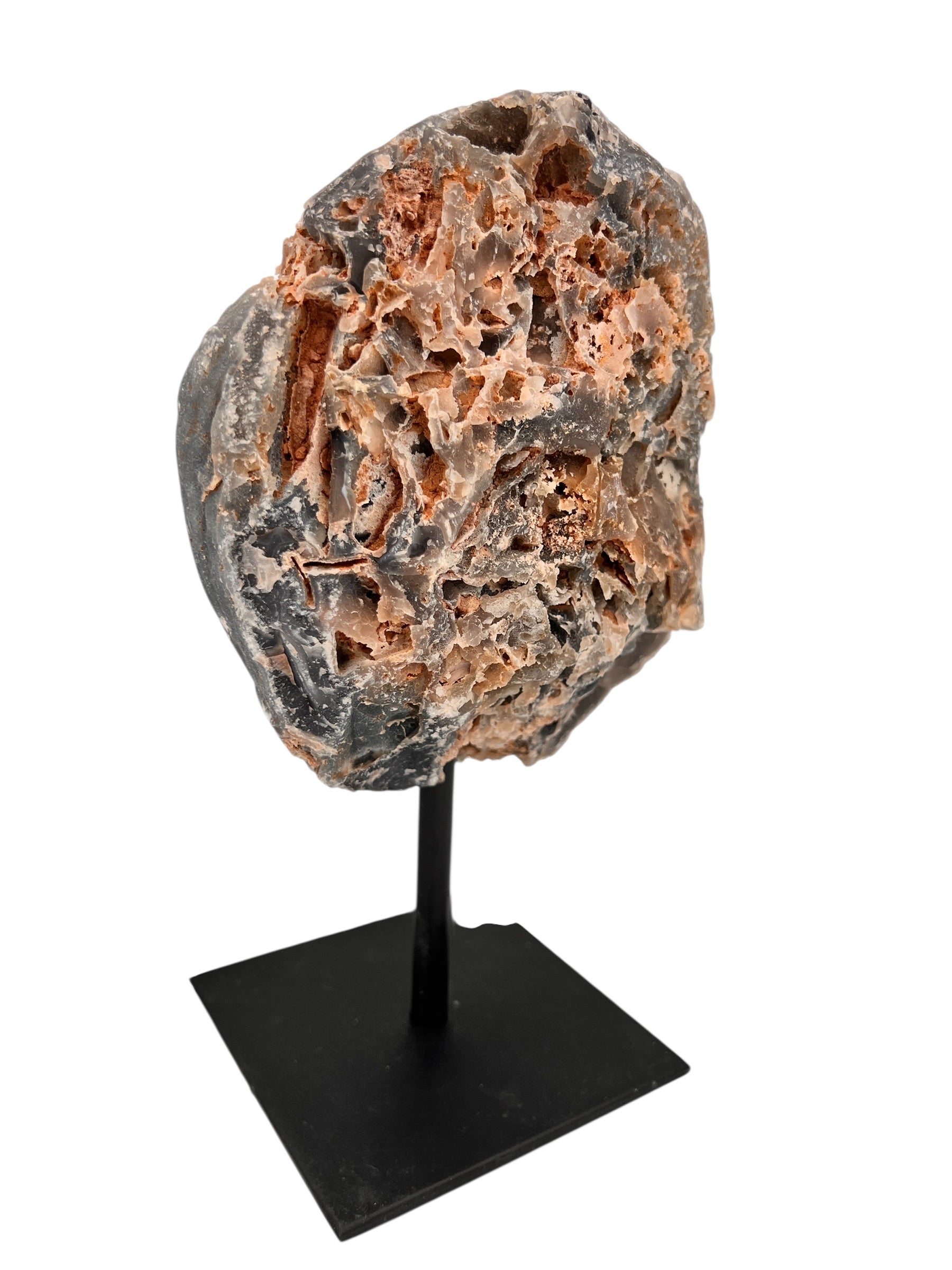 Halve agaat op standaard 1.615 kg