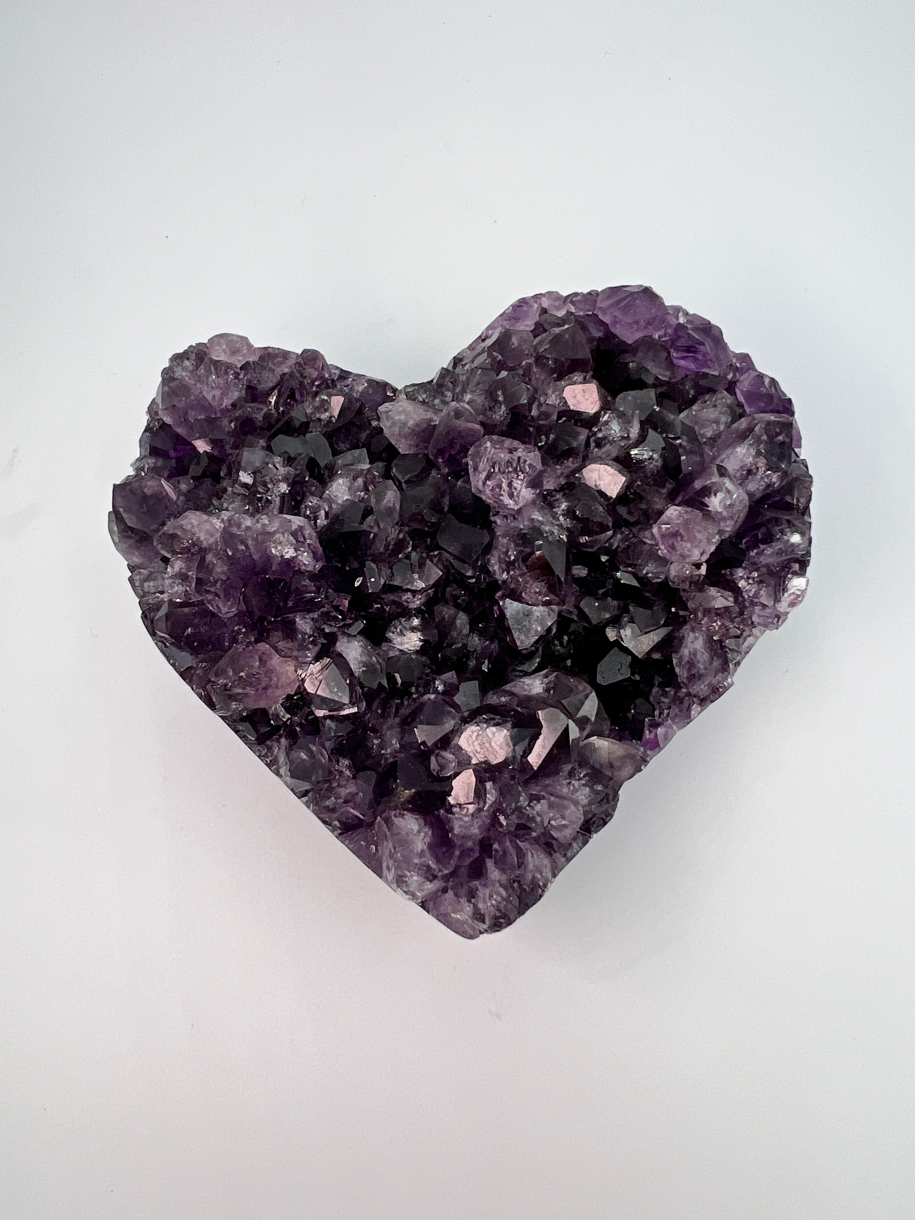 Groot amethist hart – hoge kwaliteit - 0.522 kg
