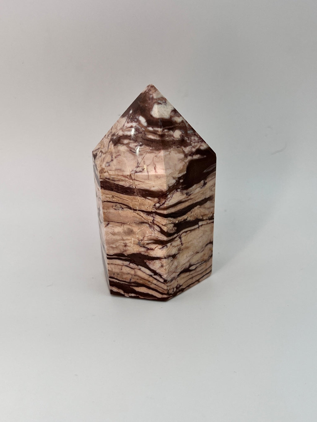Zebra-Jaspis-Turm 0,252 kg von KEY LIME STORE