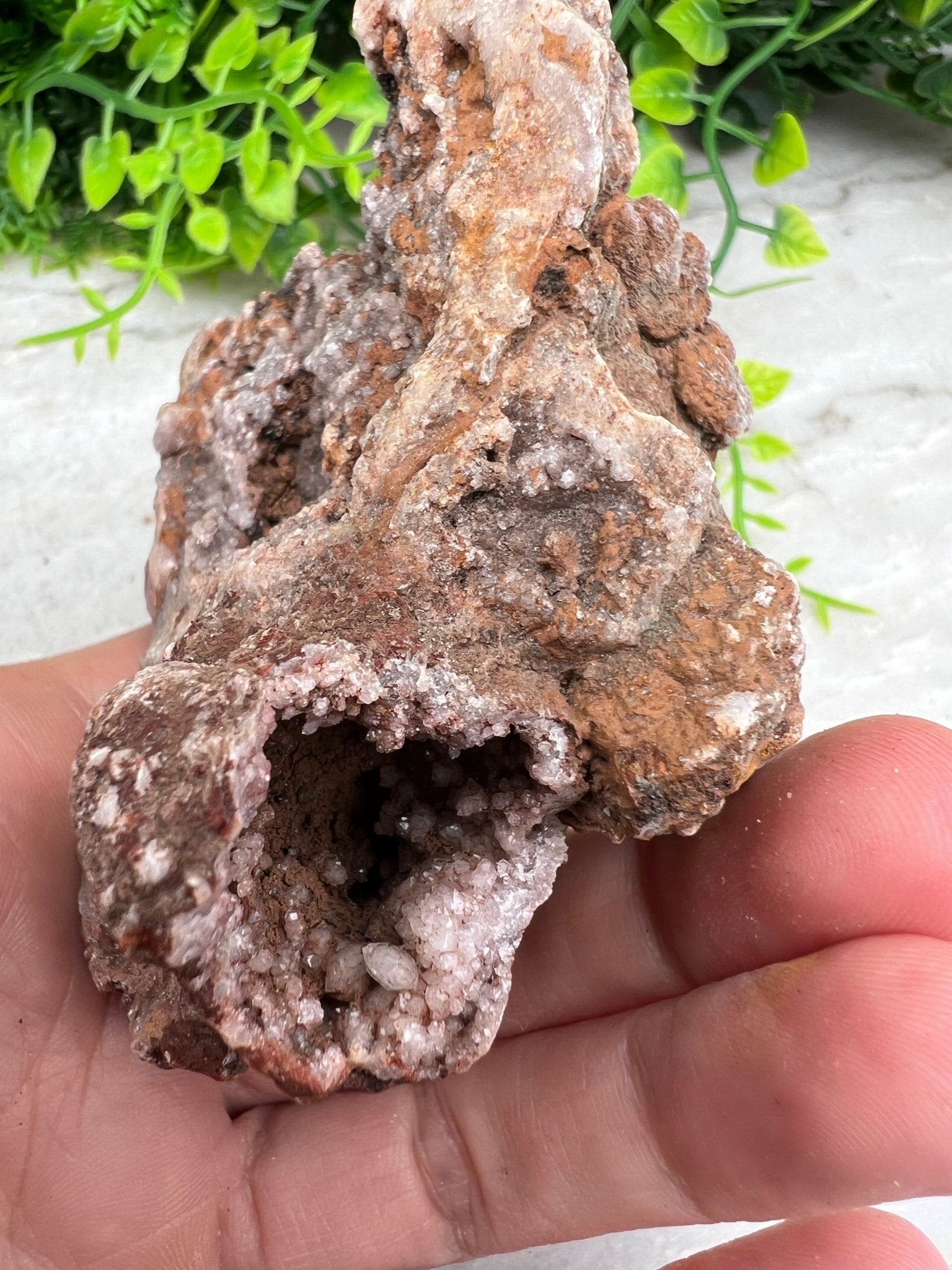 Rosa Amethyst-Cluster (10 cm) von KEY LIME STORE