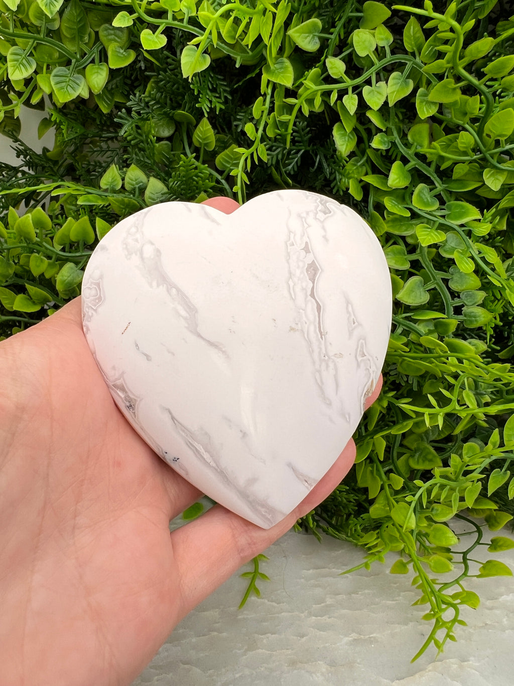 Witte pluim Agaat hart