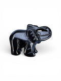 Schwarzer Obsidian-Elefant, 3 cm, von KEY LIME STORE