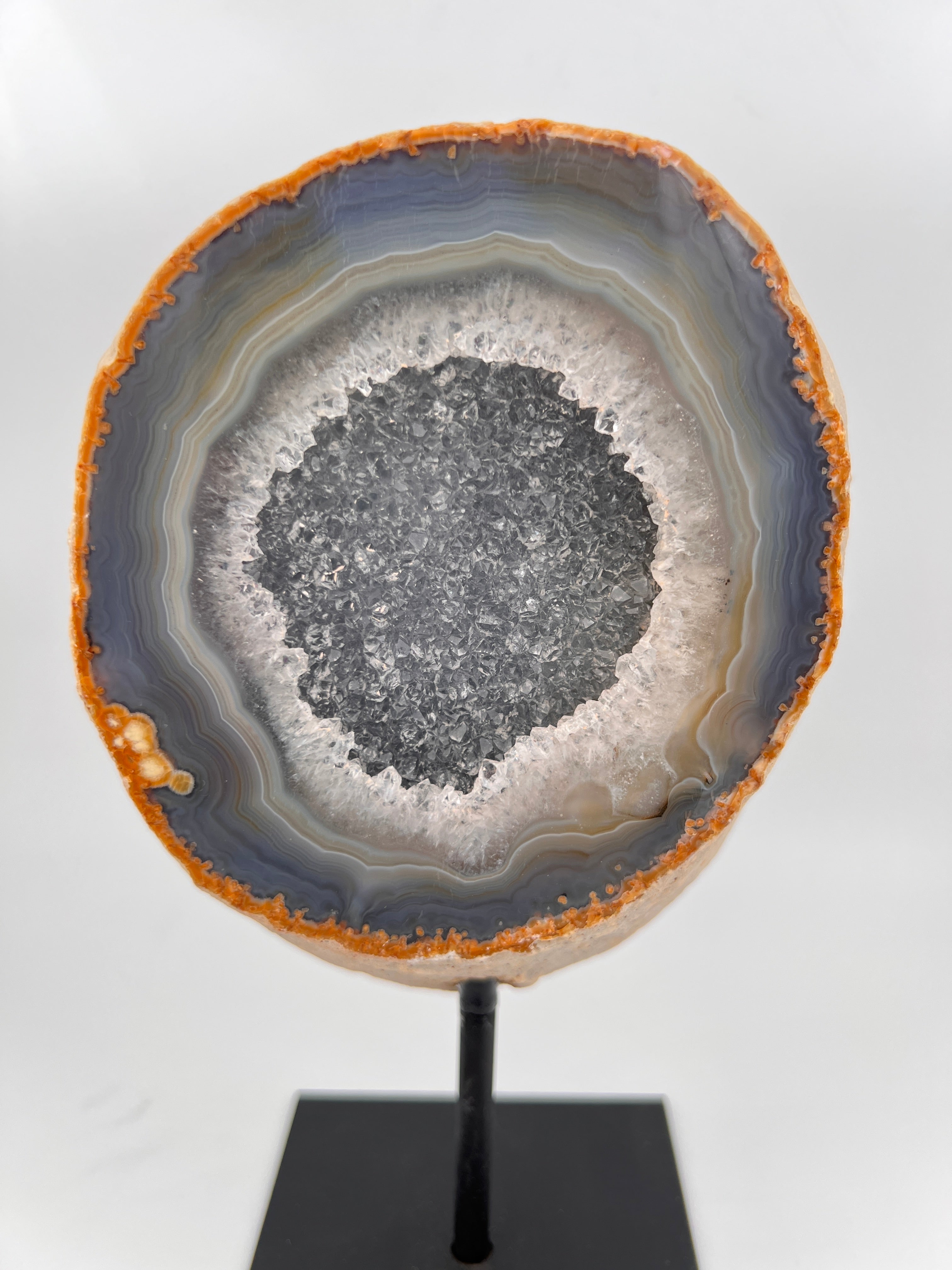 Agaat druze op standaard - 1.056 kg