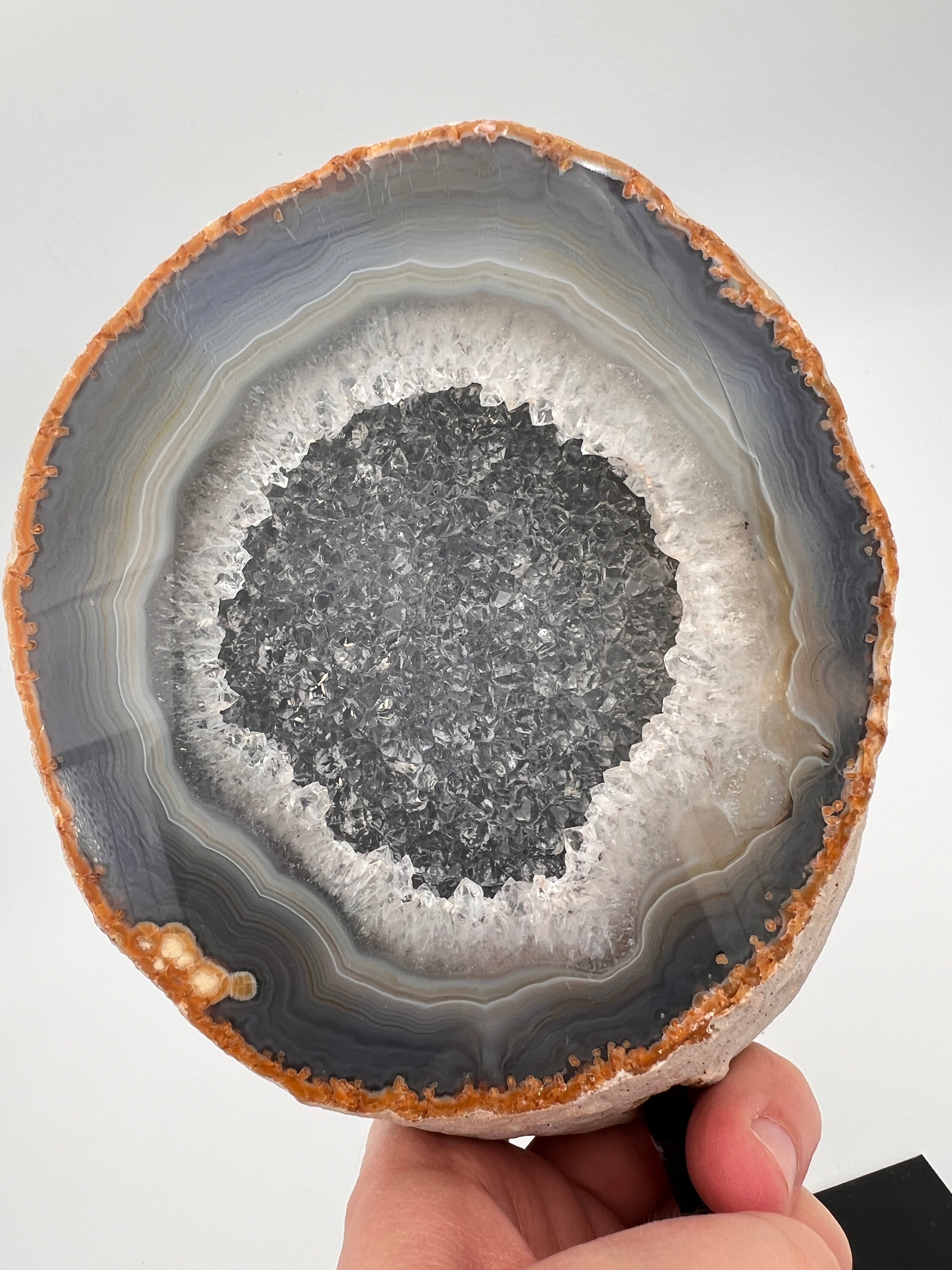 Agaat druze op standaard - 1.056 kg