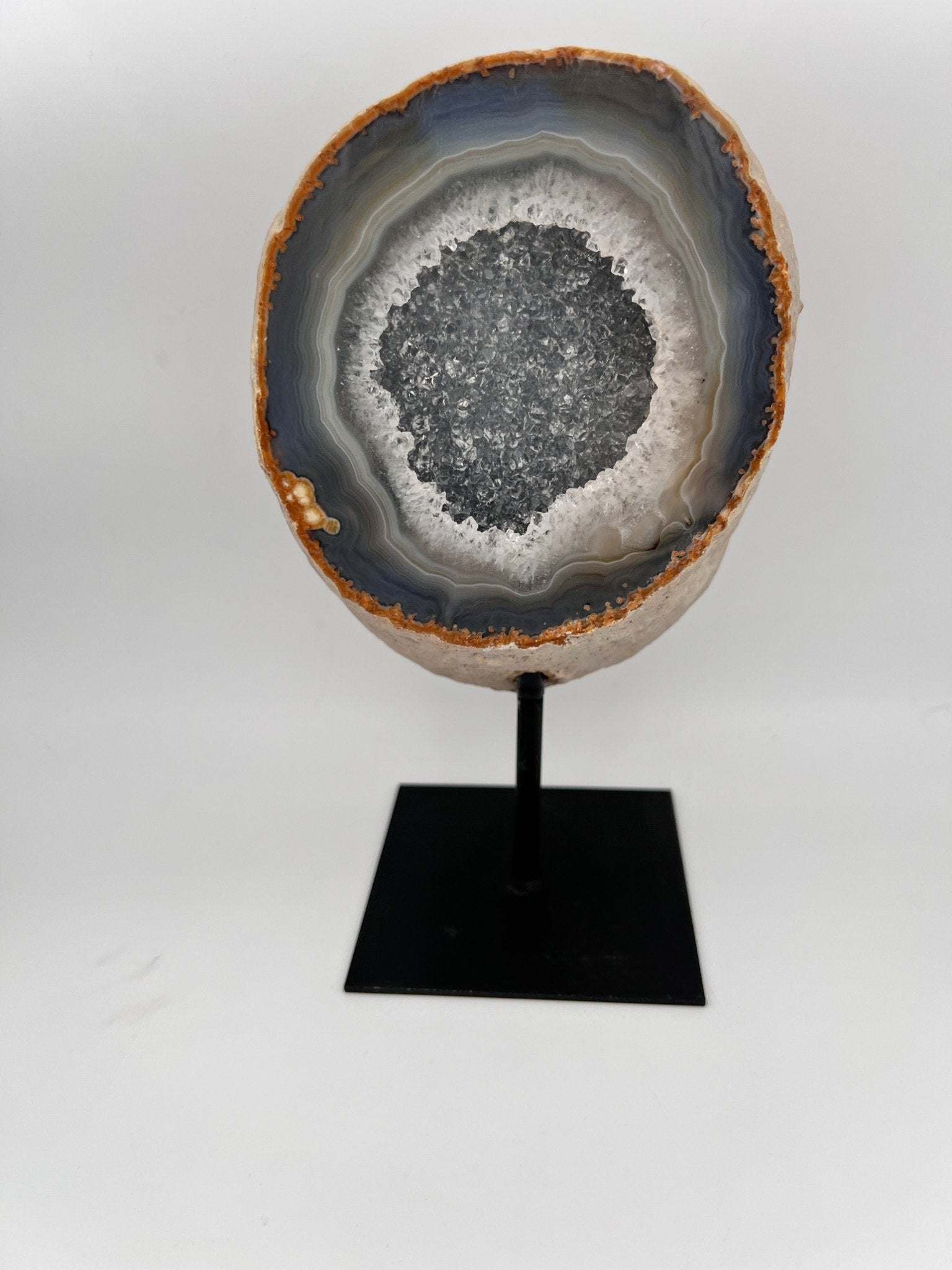 Agaat druze op standaard - 1.056 kg by KEY LIME STORE