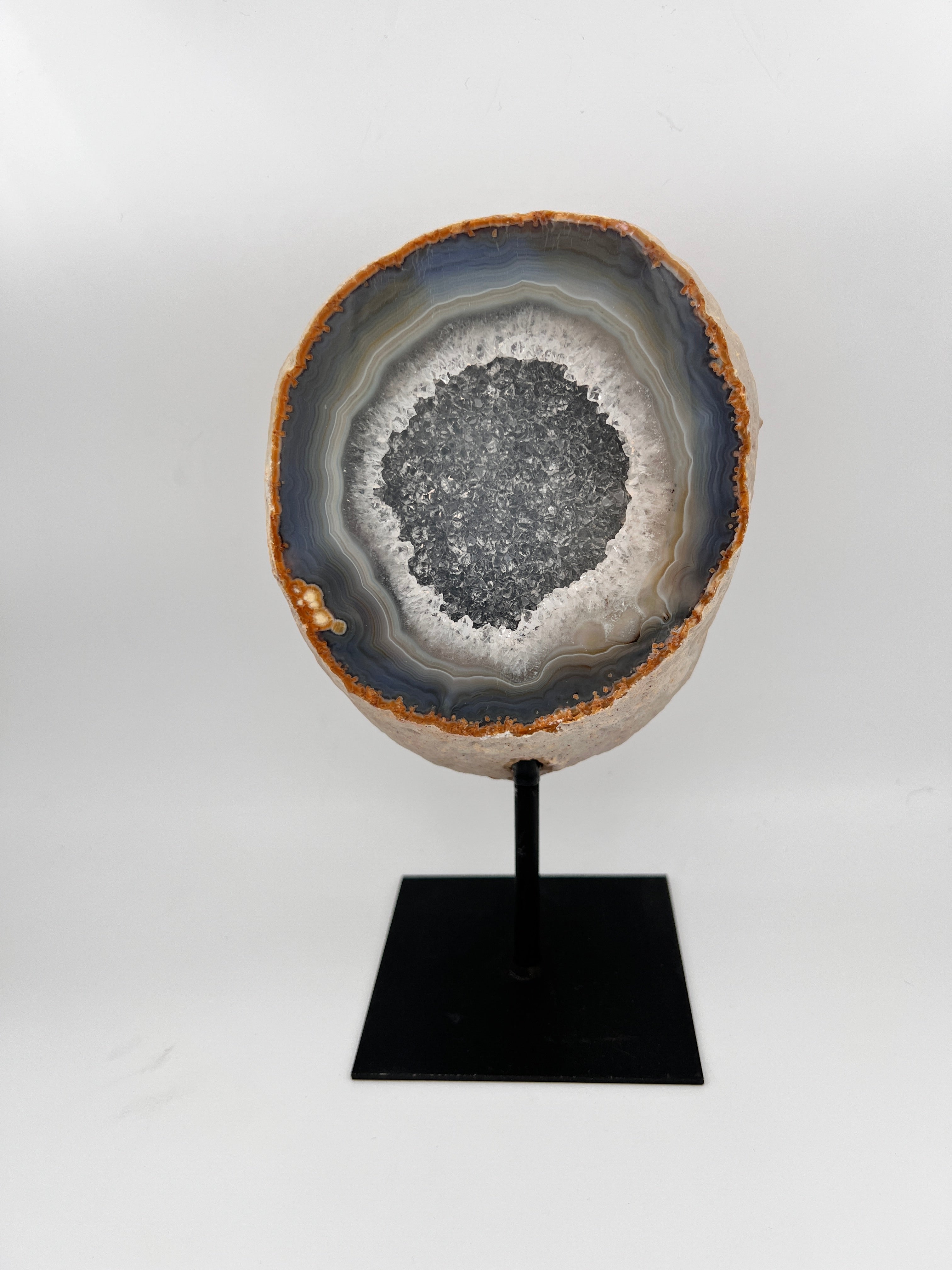 Agaat druze op standaard - 1.056 kg