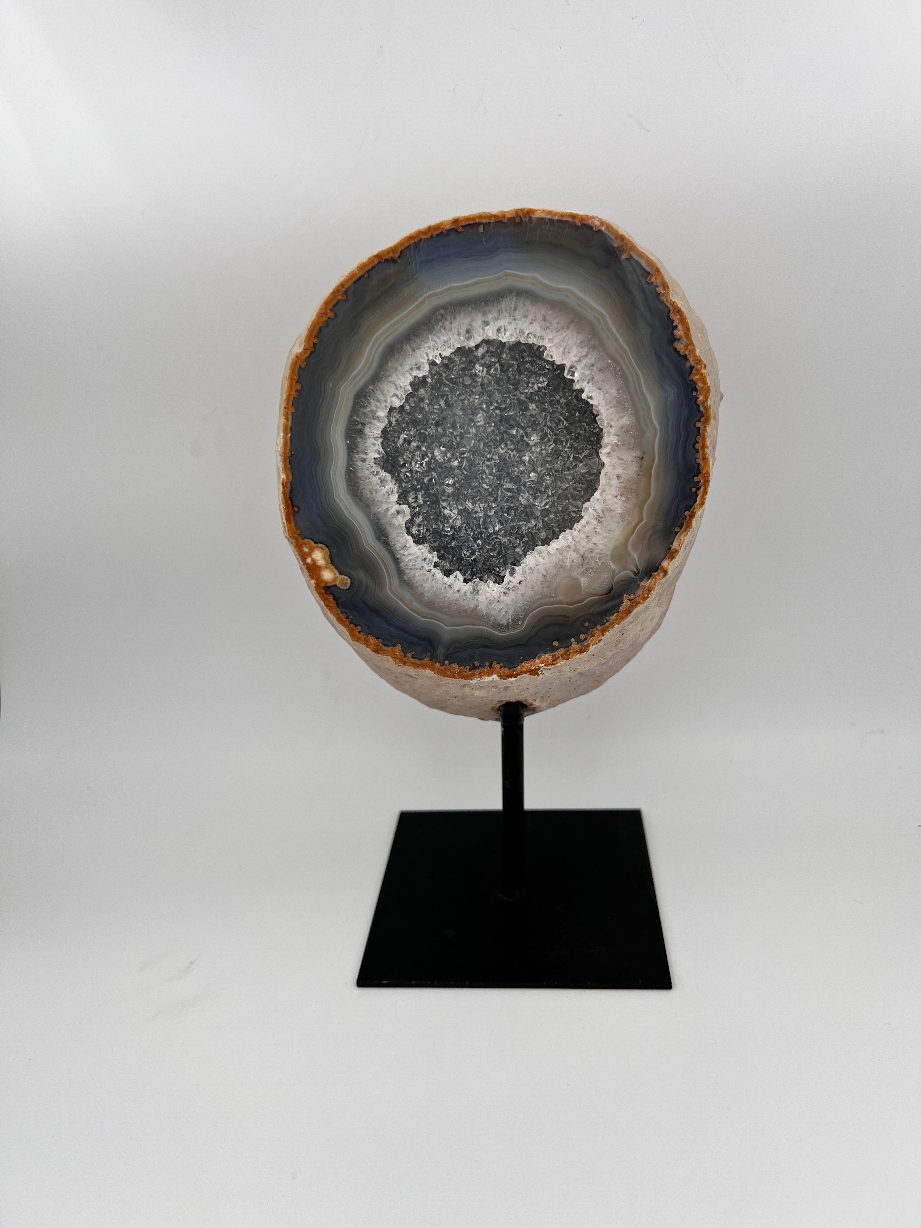 Agaat druze op standaard - 1.056 kg