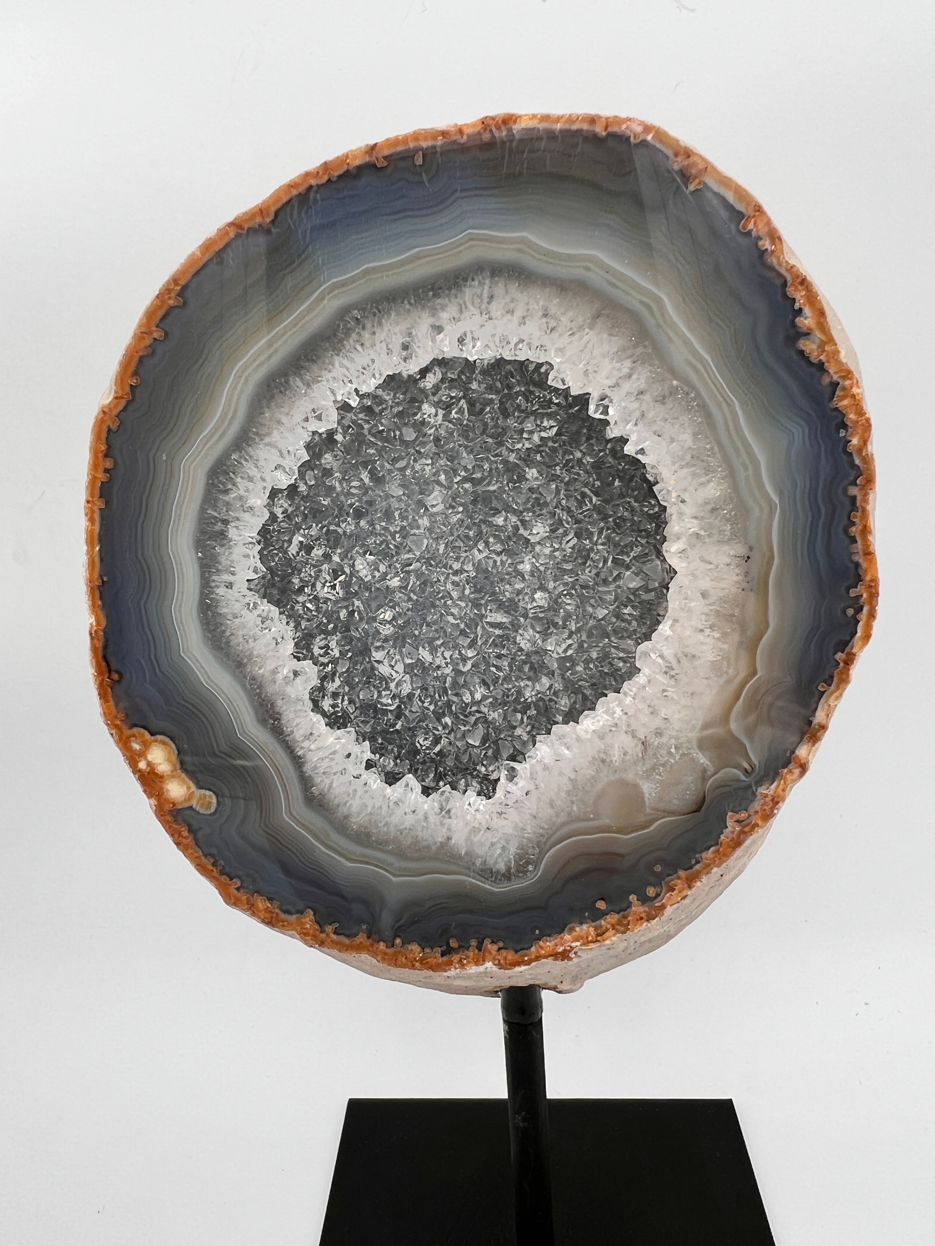 Agaat druze op standaard - 1.056 kg