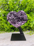 Amethist cluster hart op standaard (802 gr/15 cm)