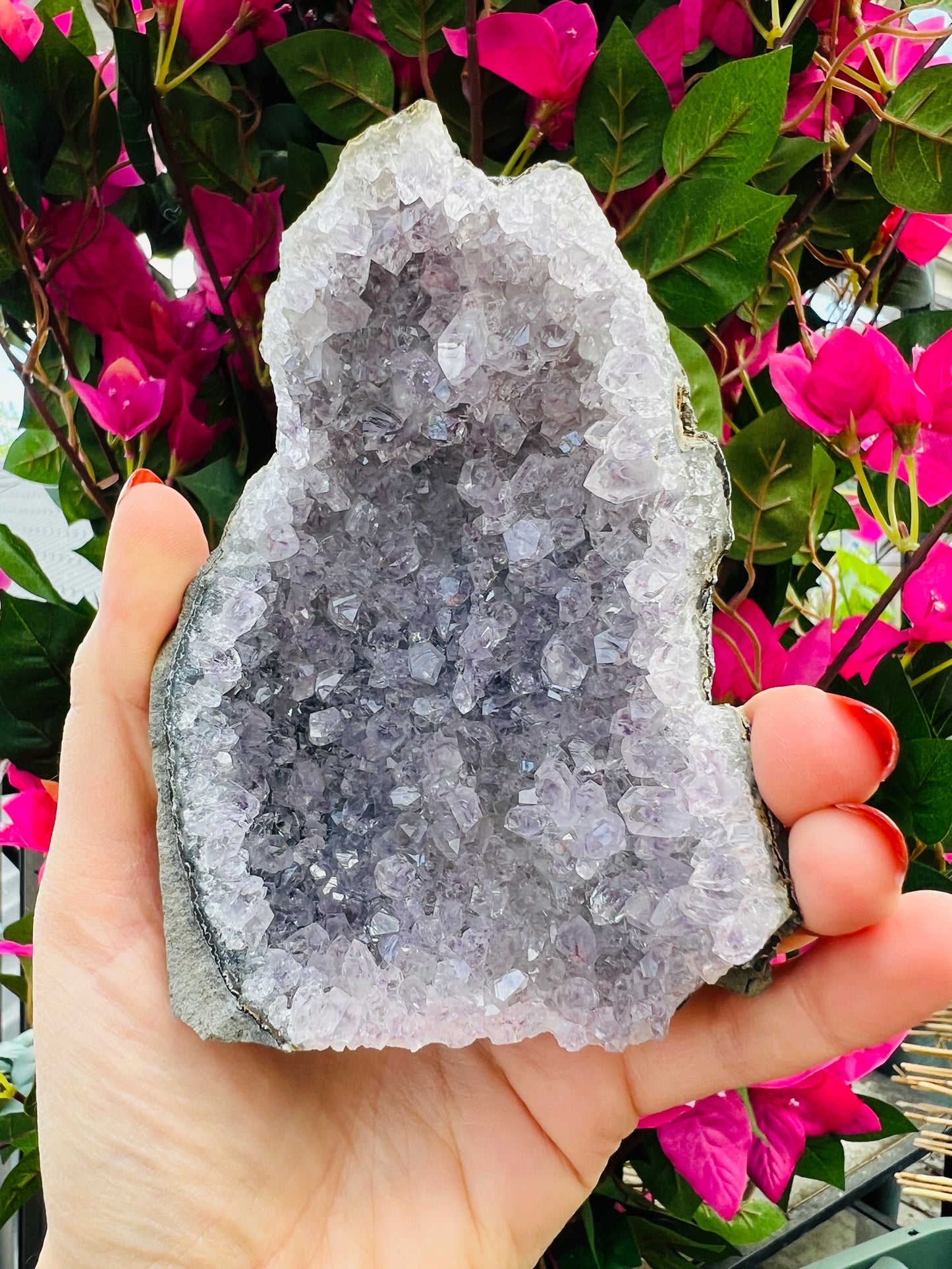Amethyst crystal cluster