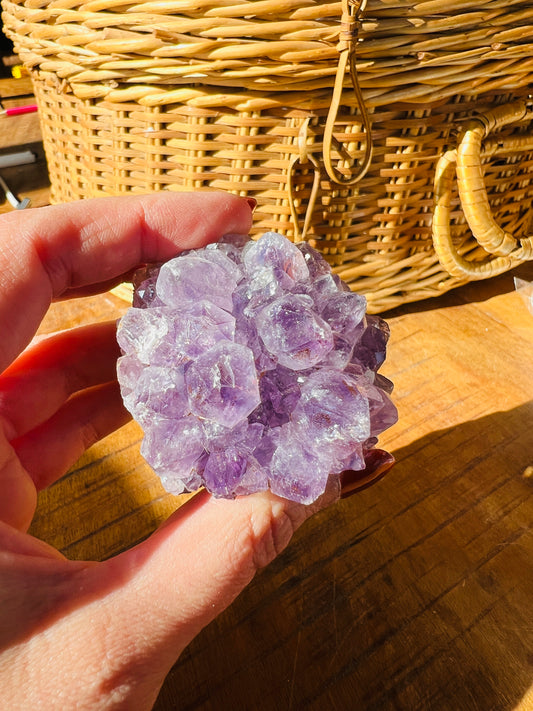 Crystal amethyst cluster