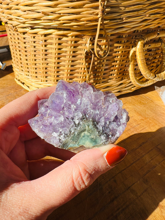 Crystal amethyst cluster