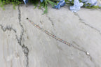 Armband Saffier (gemixt) rond (cz) 925 sterling zilver