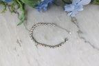 Armband Saffier (gemixt) rond (cz) 925 sterling zilver