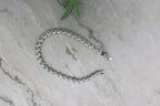 Armband Smaragd rond (cz) 925 sterling zilver