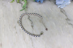 Armband Saffier rond (cz) 925 sterling zilver