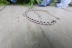 Armband Saffier rond (cz) 925 sterling zilver
