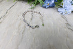 Armband Saffier rond (cz) 925 sterling zilver