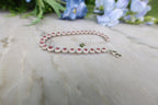 Armband Robijn rond (cz) 925 sterling zilver