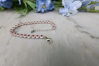 Armband Robijn rond (cz) 925 sterling zilver