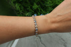 Armband Saffier (gemixt) rond (cz) 925 sterling zilver