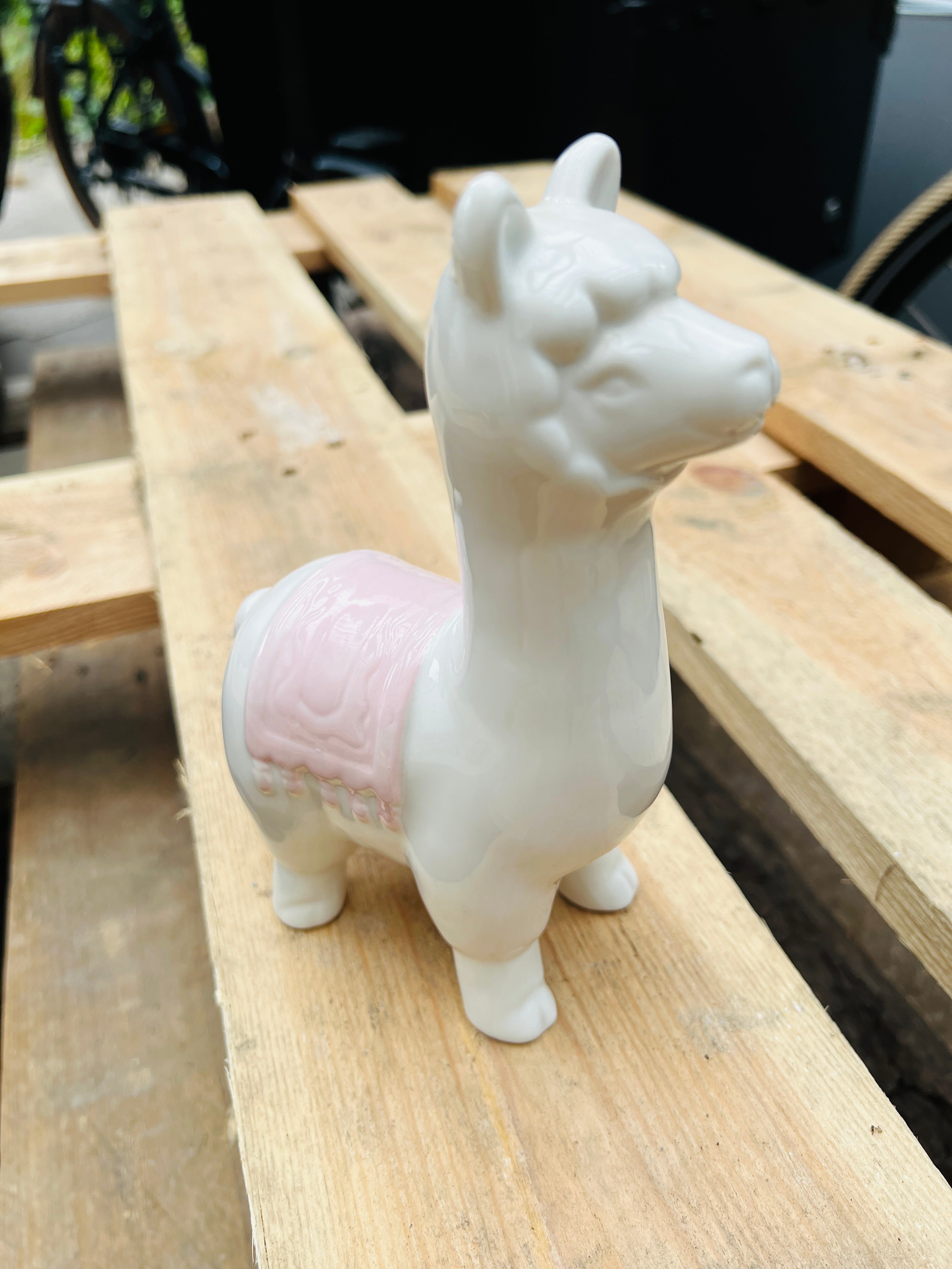 Ceramic lama statue