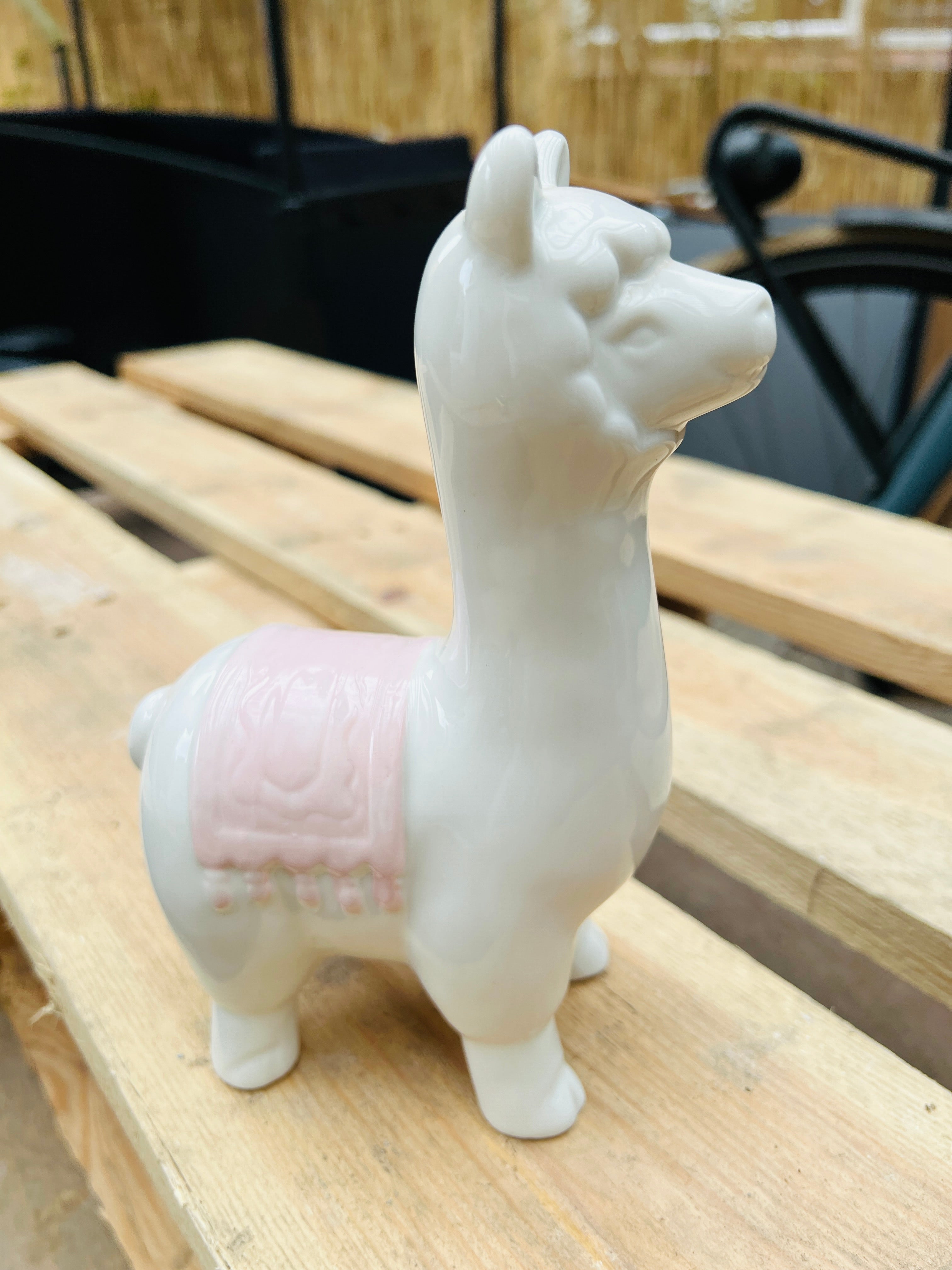 Ceramic lama statue