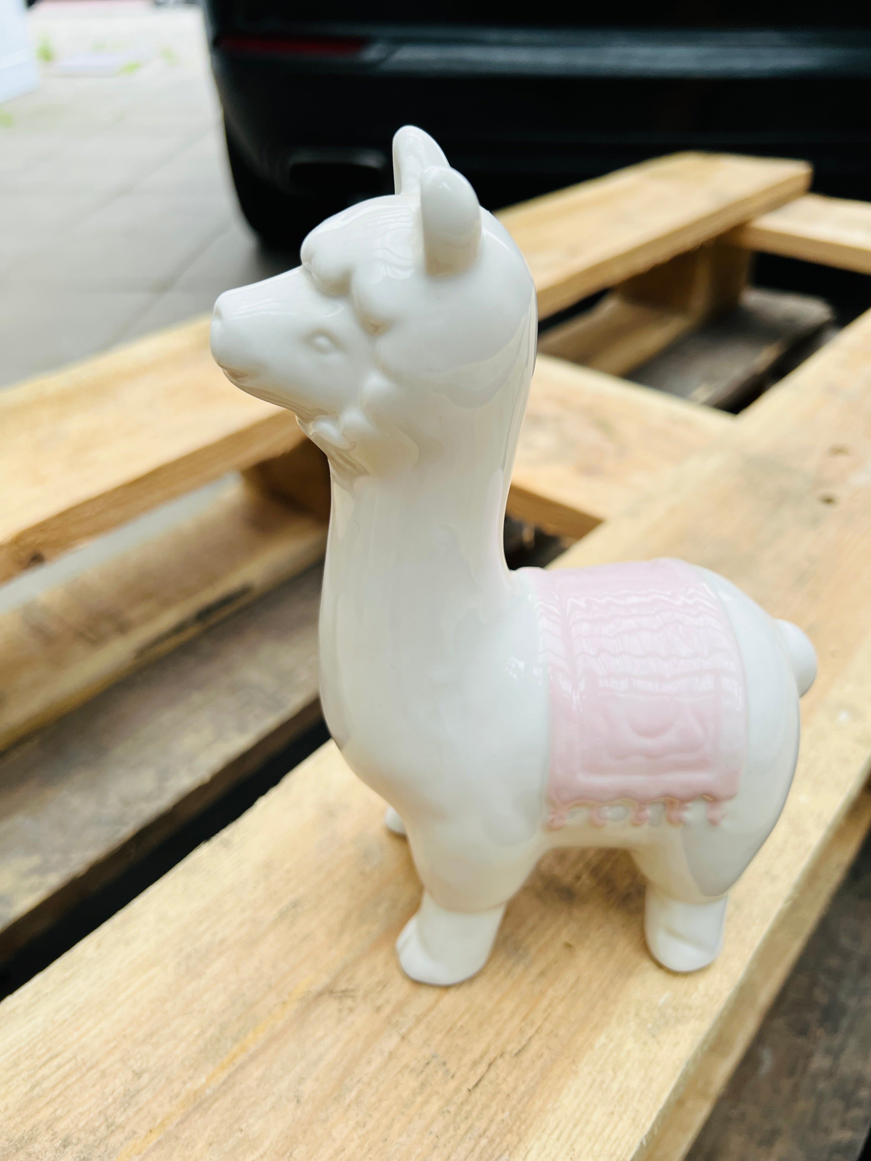Ceramic lama statue
