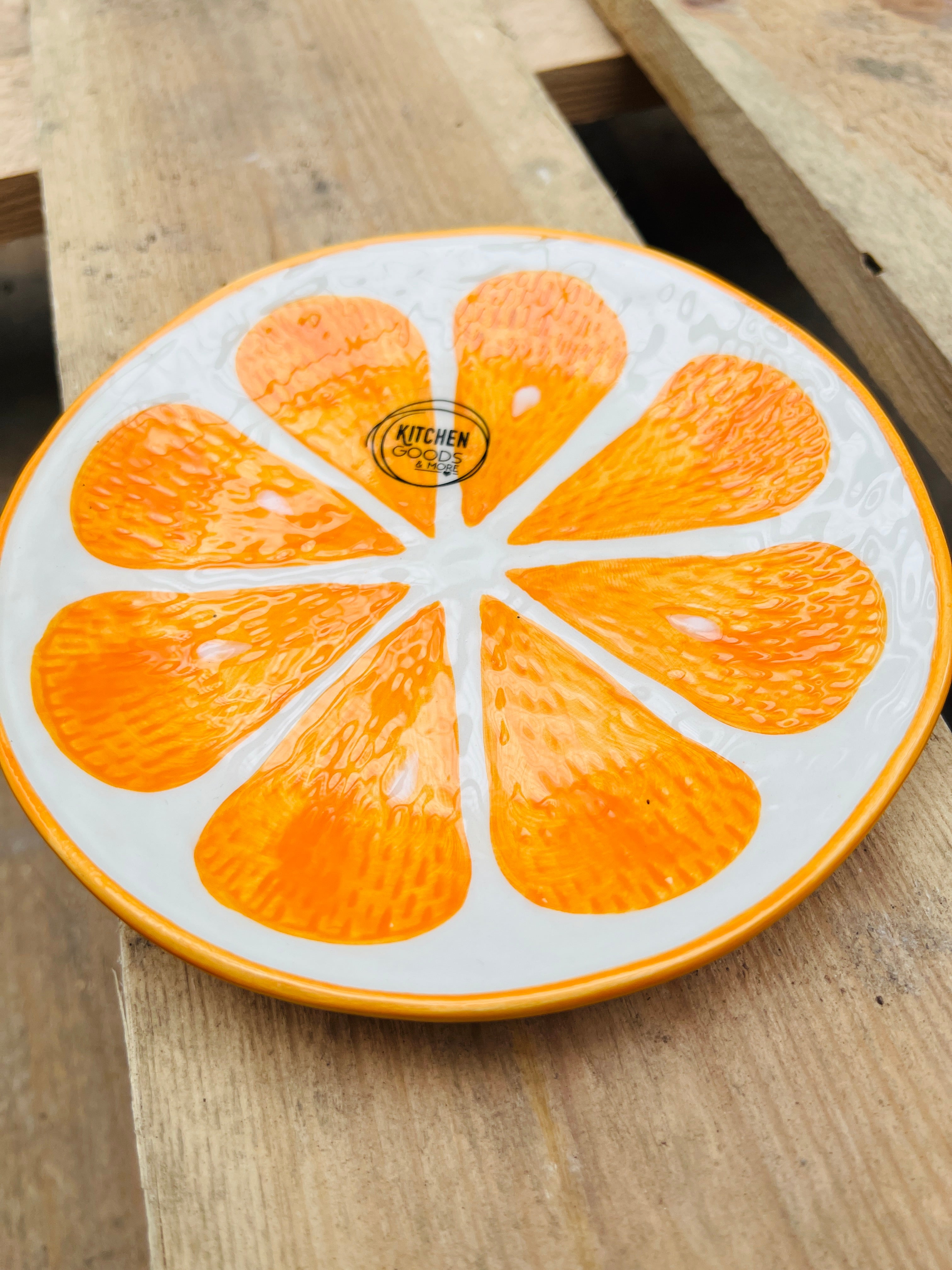 Orangenteller aus Dolomit