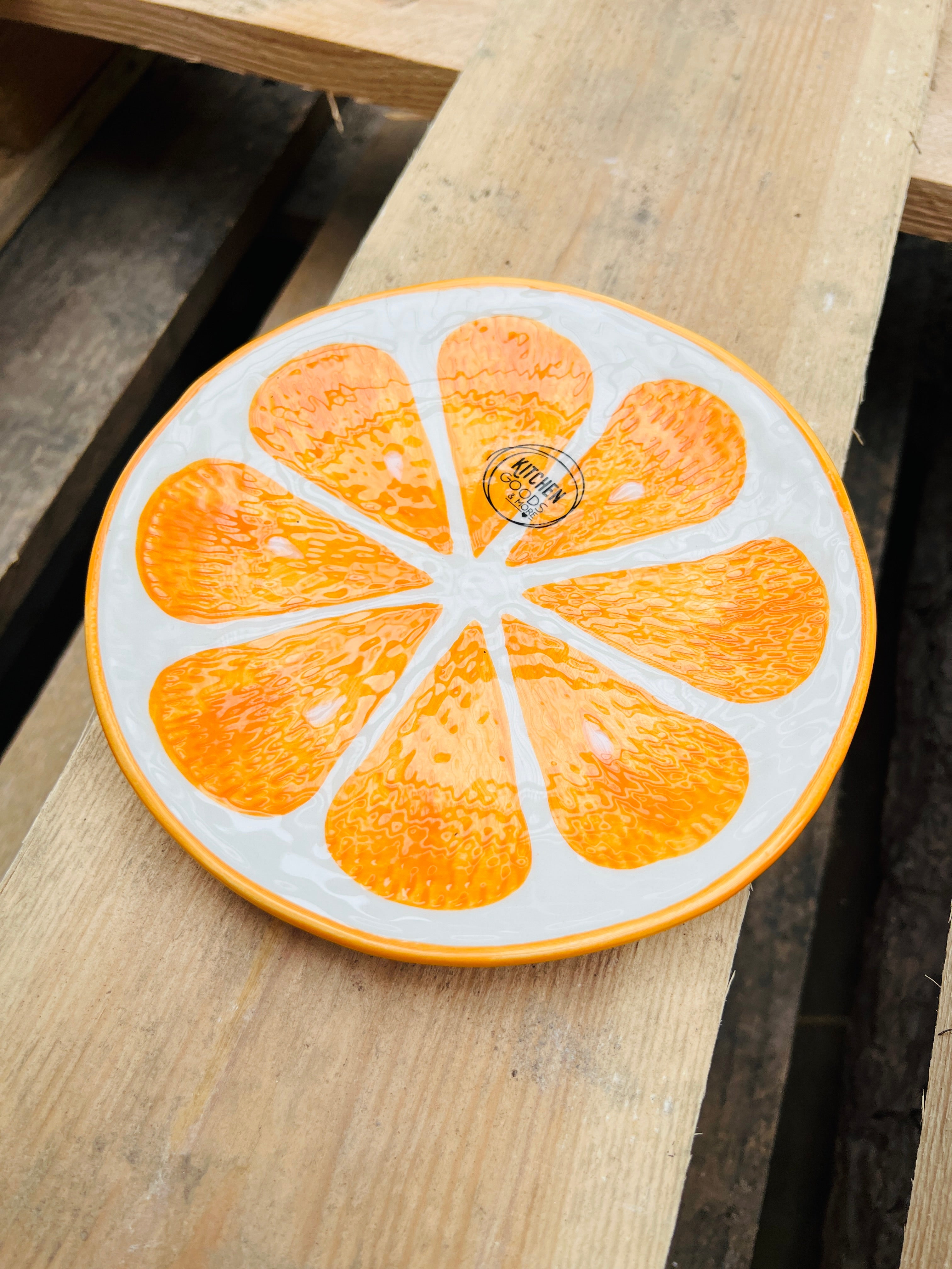 Orangenteller aus Dolomit