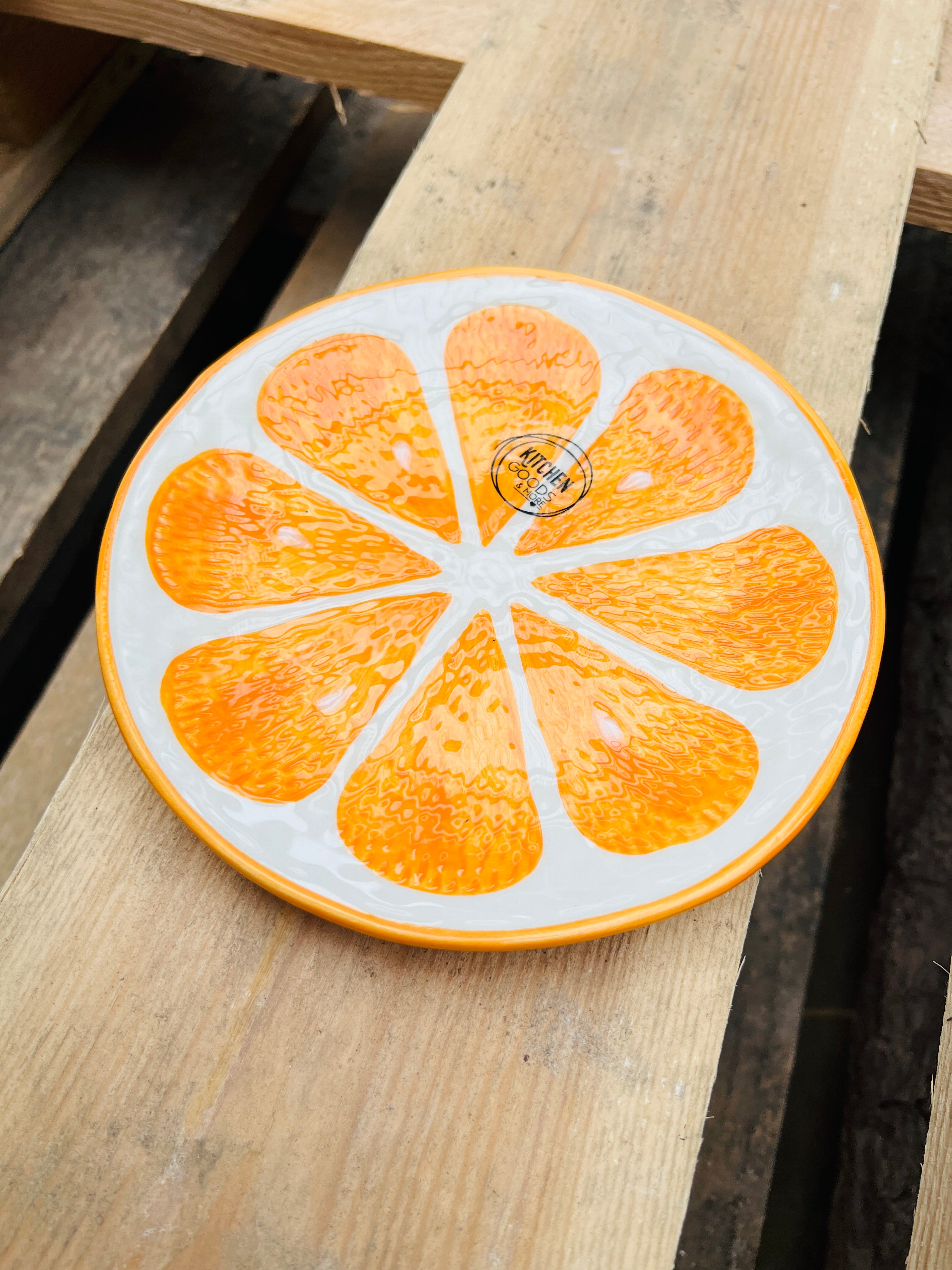 Orangenteller aus Dolomit