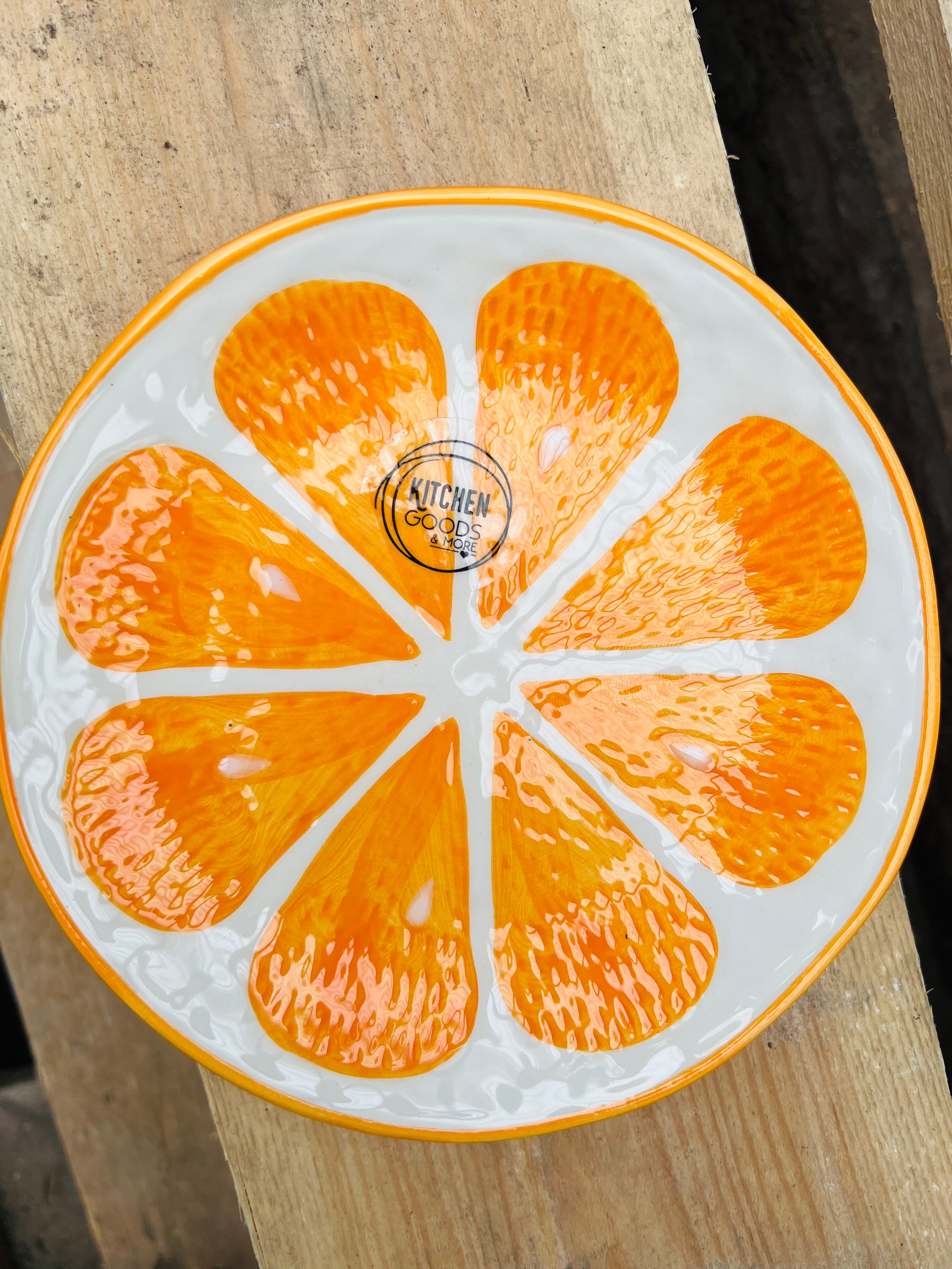 Orangenteller aus Dolomit