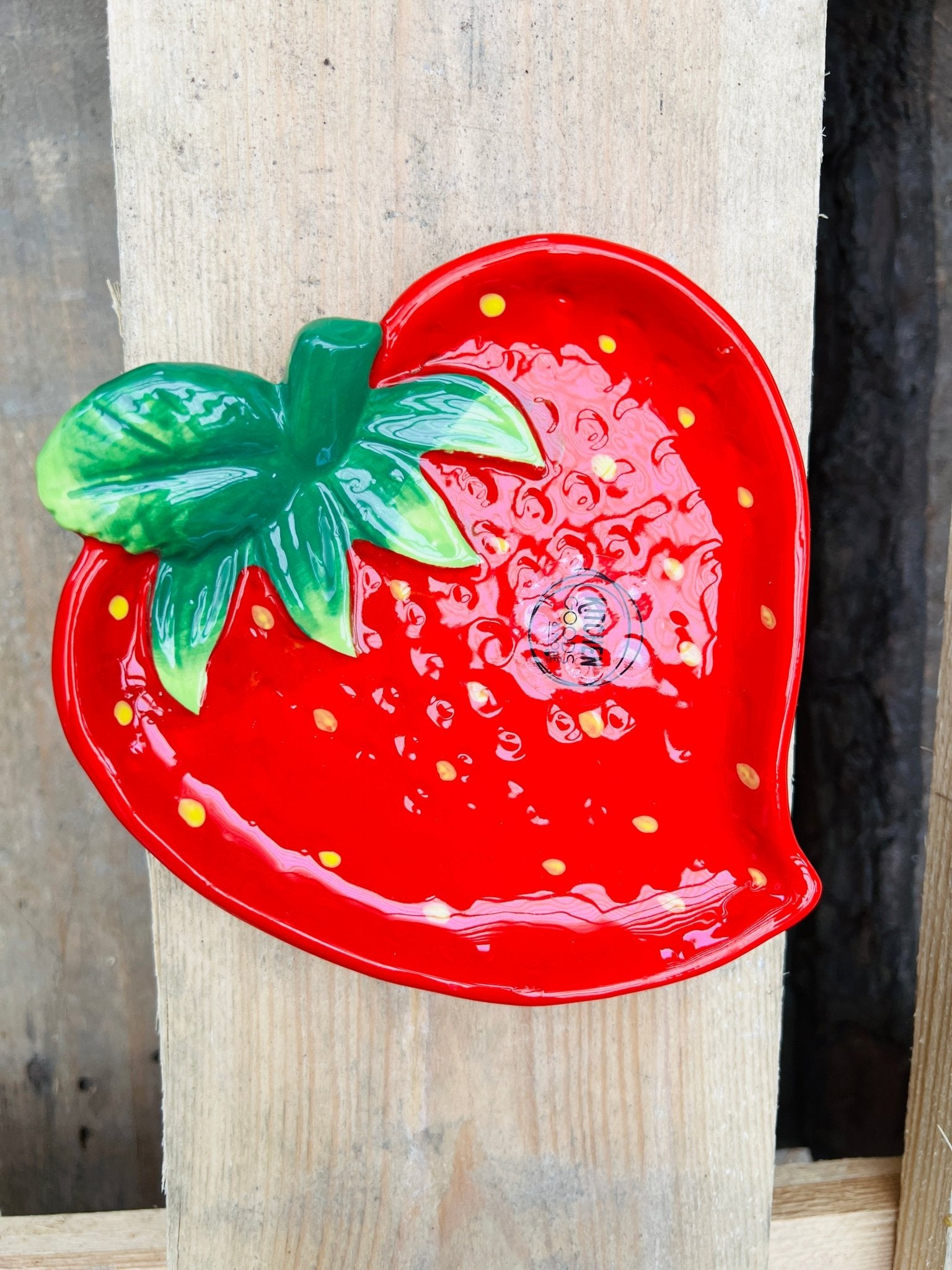 Aardbei bord dolomiet by KEY LIME STORE