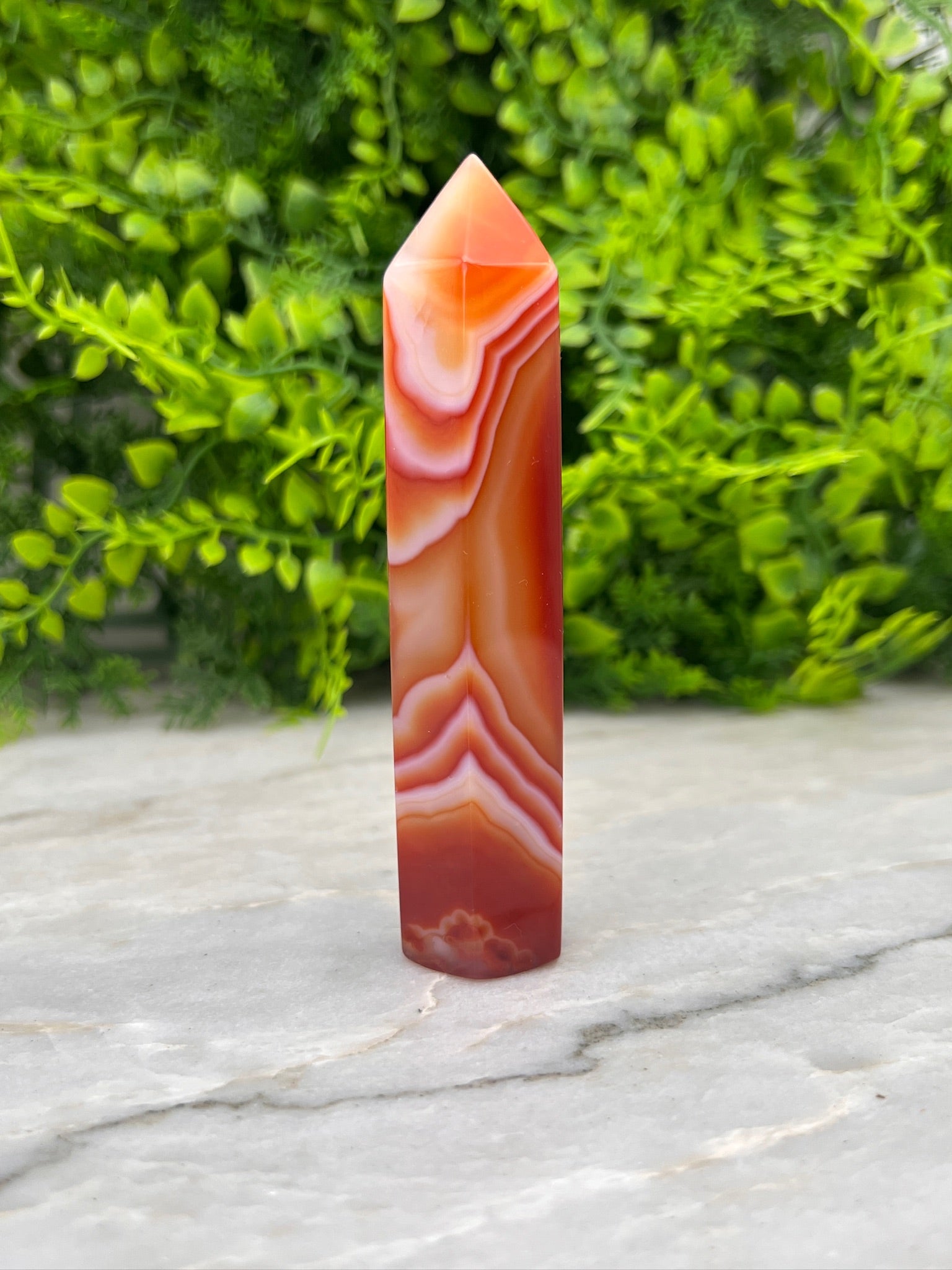 Karneol-Turm (10 cm) von KEY LIME STORE