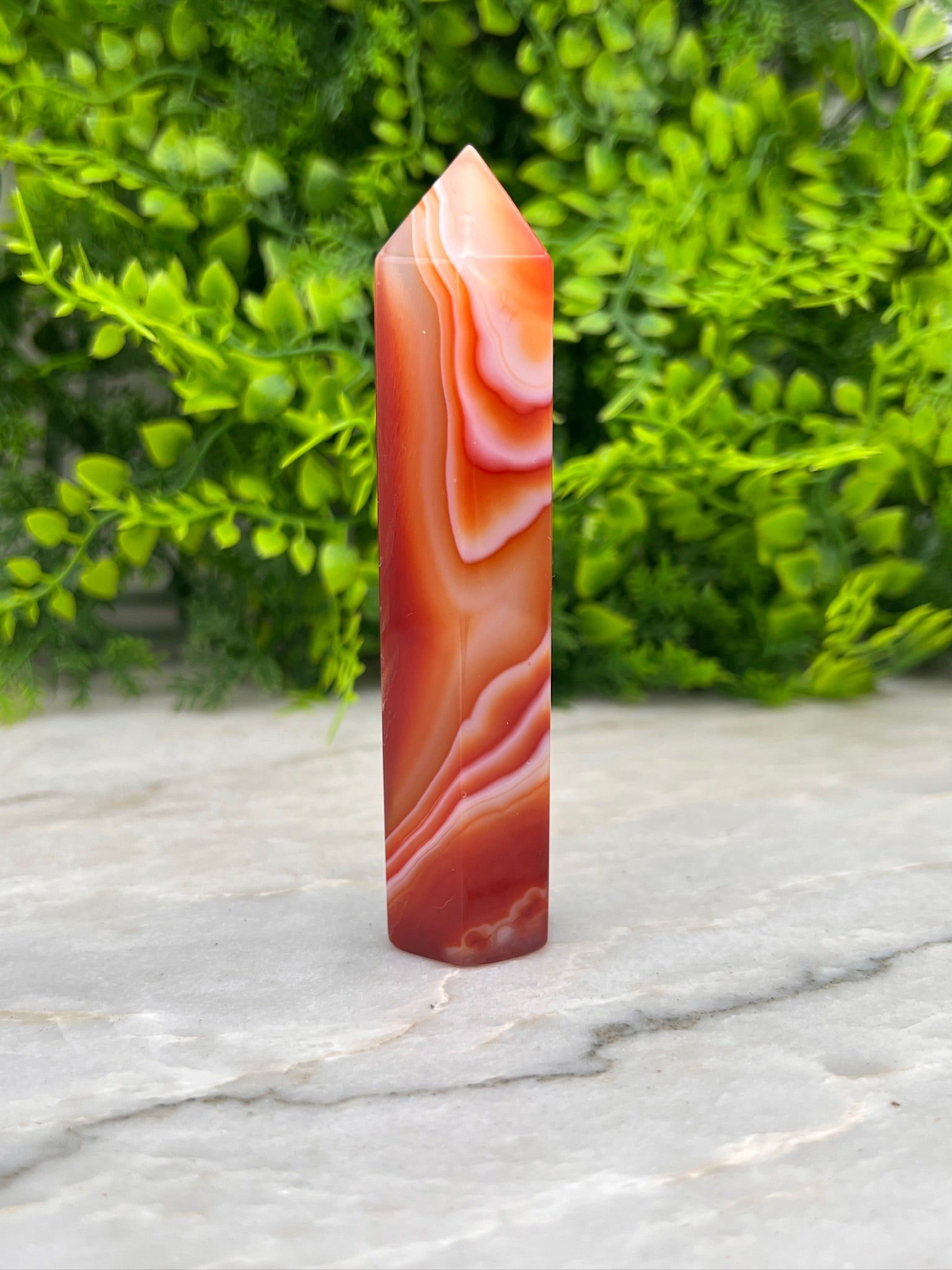 Karneol-Turm (10 cm) von KEY LIME STORE