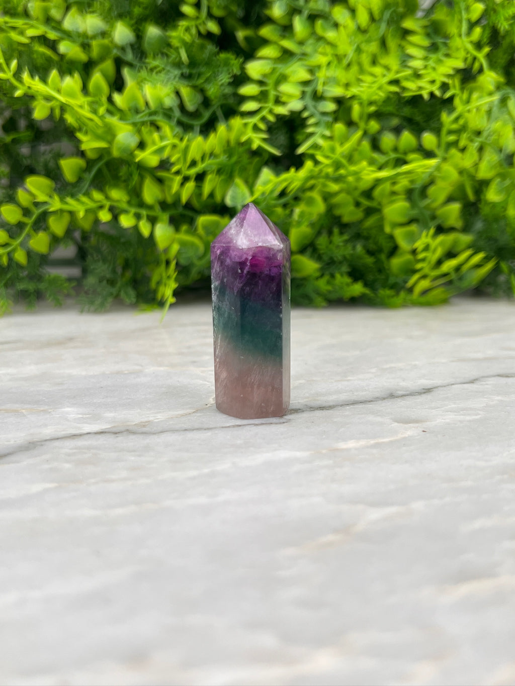 Regenbogen-Fluorit-Turm (5 cm) von KEY LIME STORE