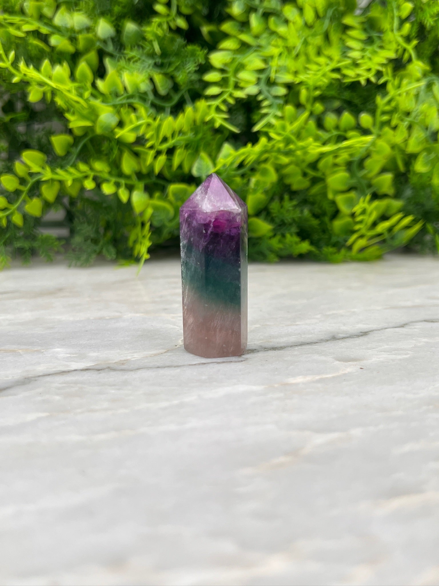 Regenbogen-Fluorit-Turm (5 cm) von KEY LIME STORE