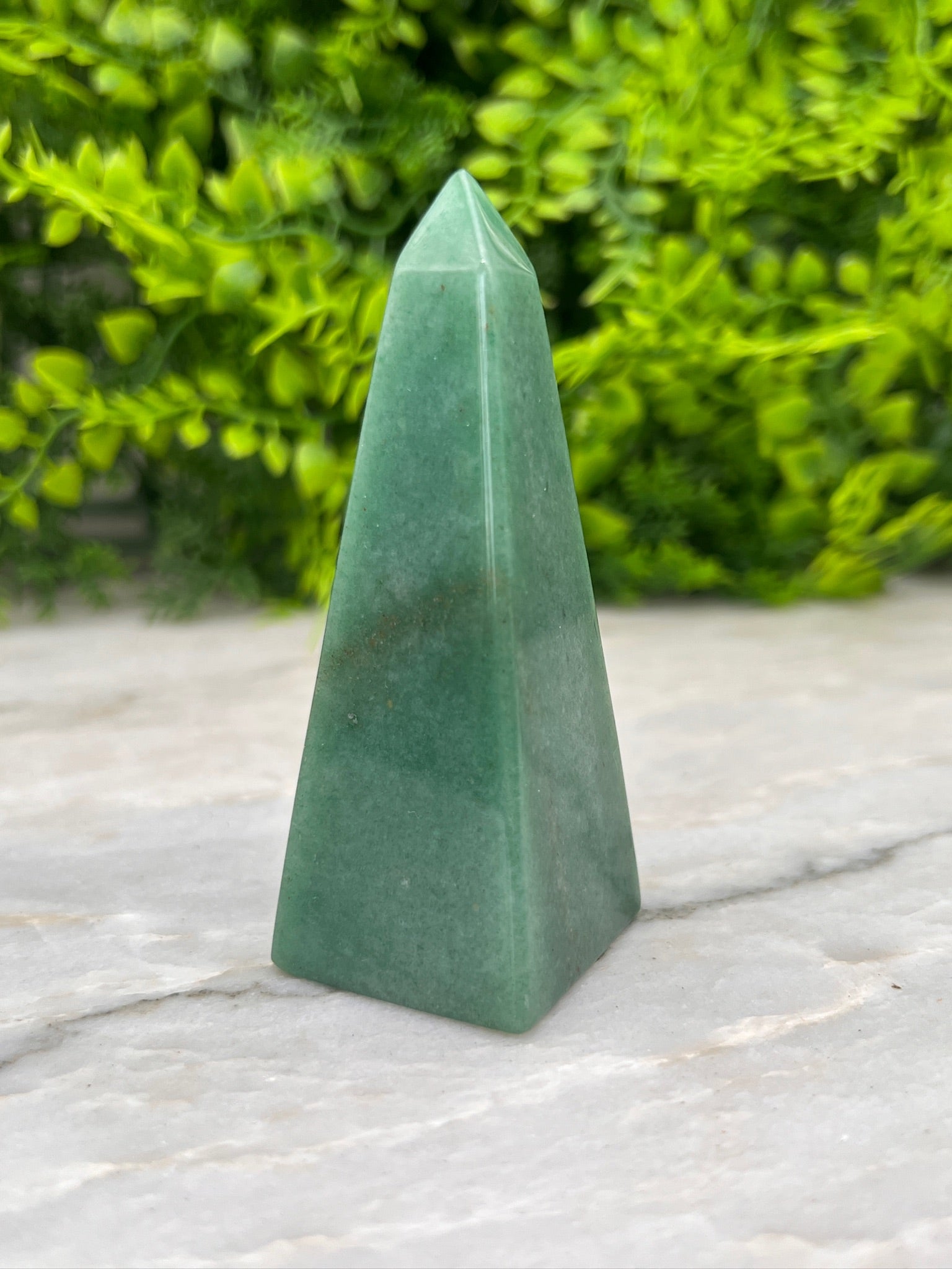 Groene Aventurijn obelisk (82 mm) by KEY LIME STORE
