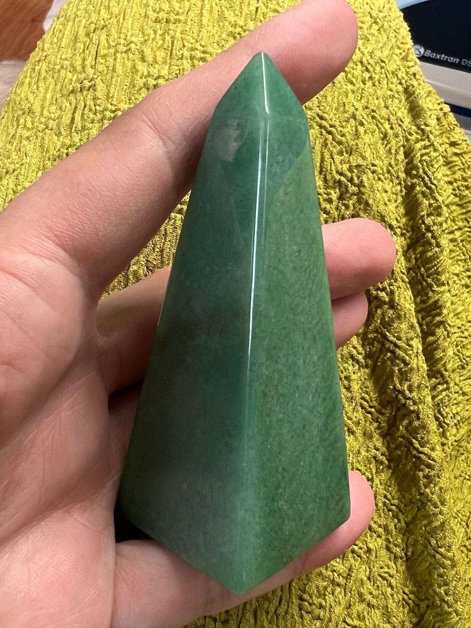 Groene Aventurijn obelisk (82 mm) by KEY LIME STORE