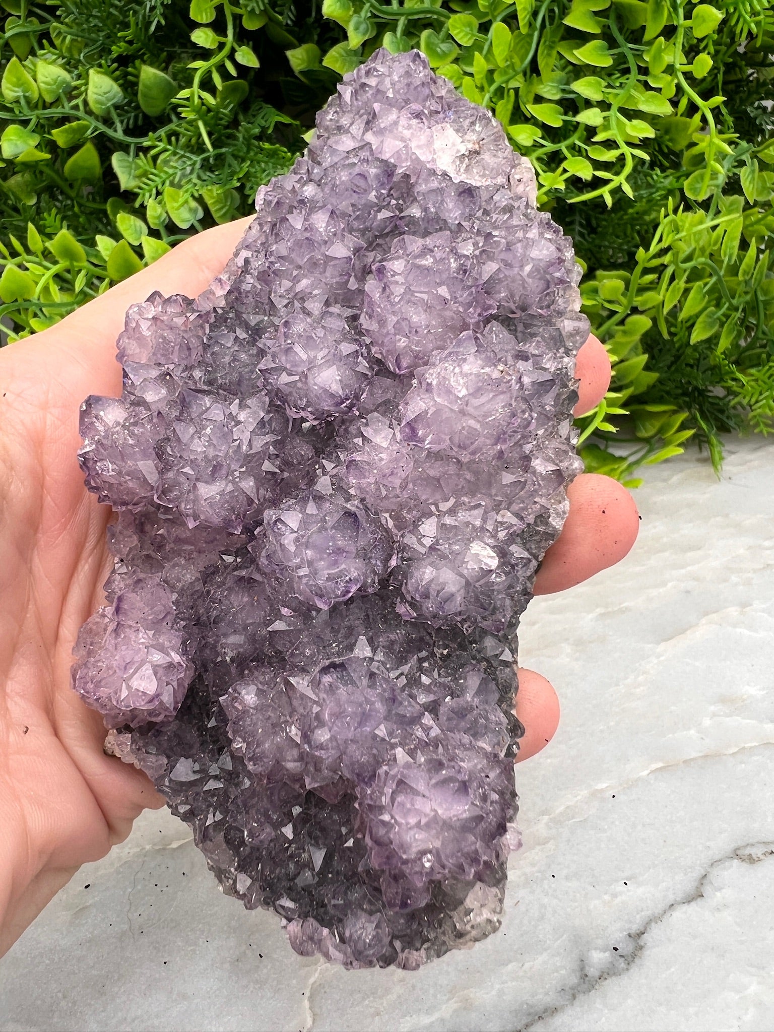 Amethist cluster bijzondere formatie (13 cm)